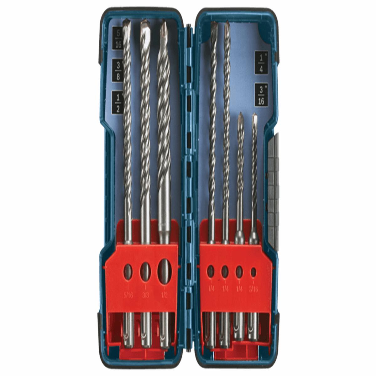 Bosch (HCK001) 7 pc SDS-plus Bulldog Rotary Hammer Bit Set