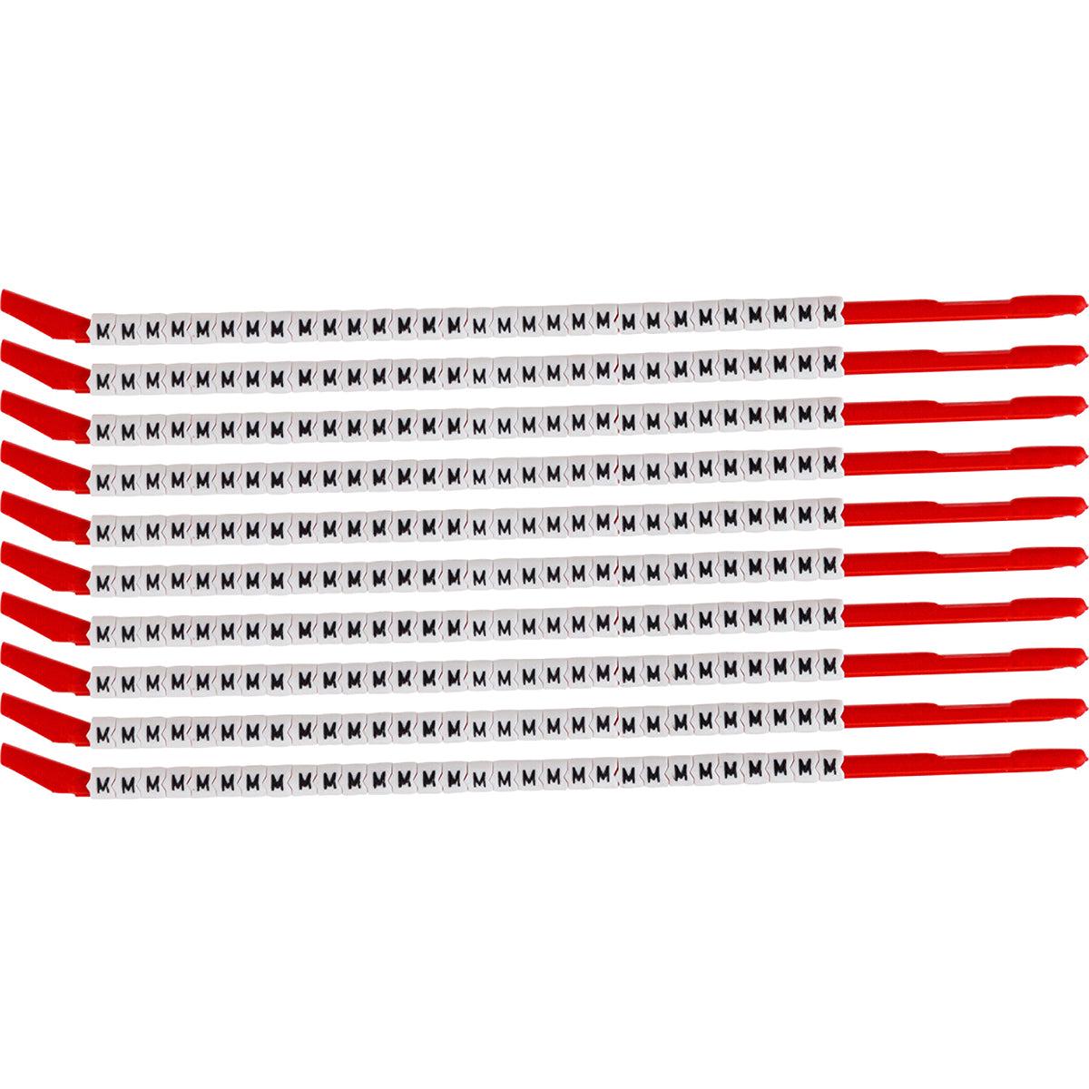 Brady Clip Sleeve Markers Size 10 | 2.803.30 mm | Black on White | 133122