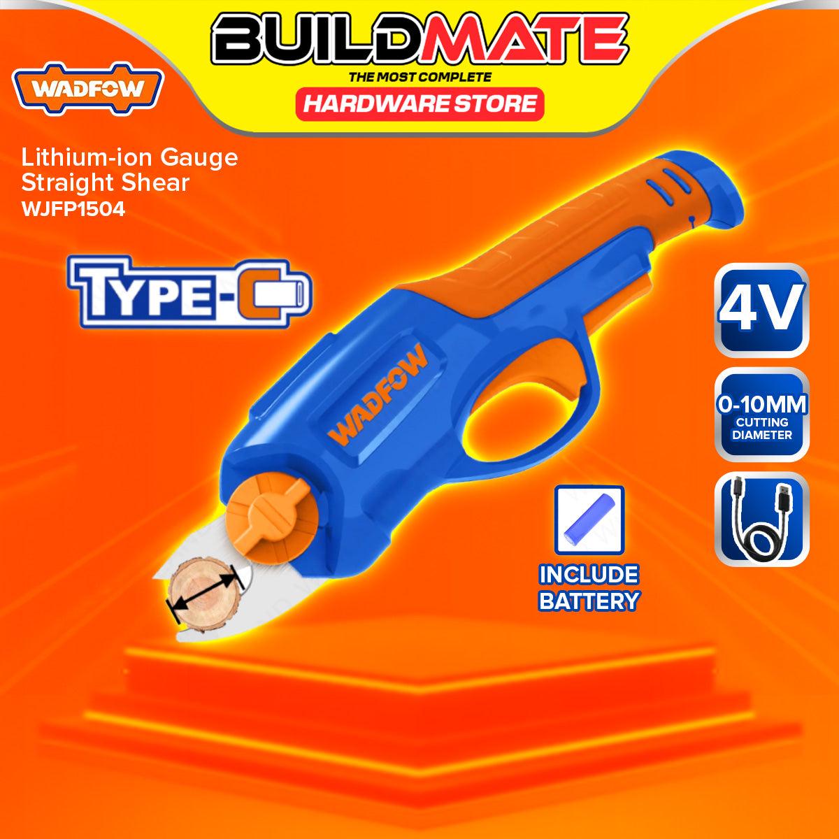 BUILDMATE Wadfow Lithium-Ion Cordless 4V Gauge Straight Shear 10mm Trimming Pruning Power Tools WJFP1504 - WCPT