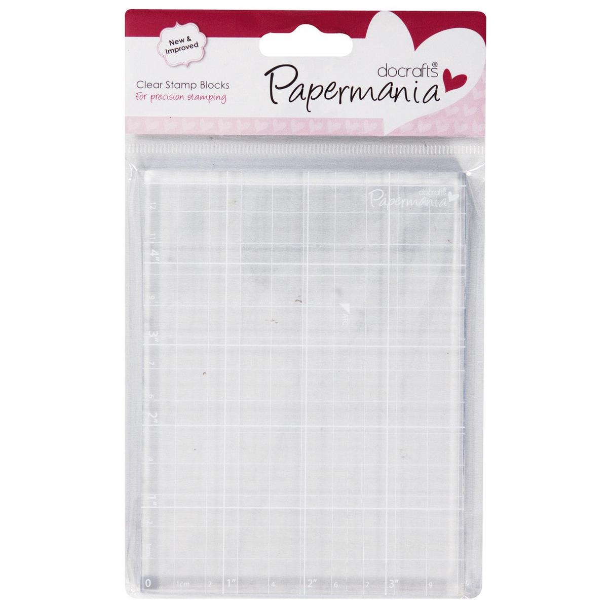 Docrafts Papermania CLEAR STAMP BLOCK 4X5.25