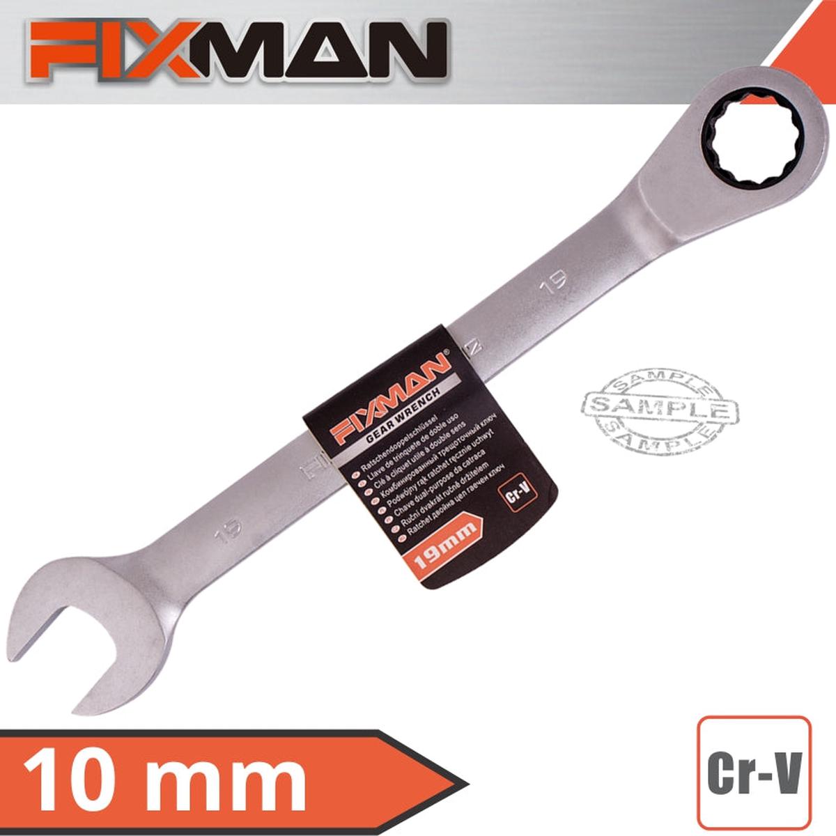 Fixman Combination Ratcheting Wrench 10mm
