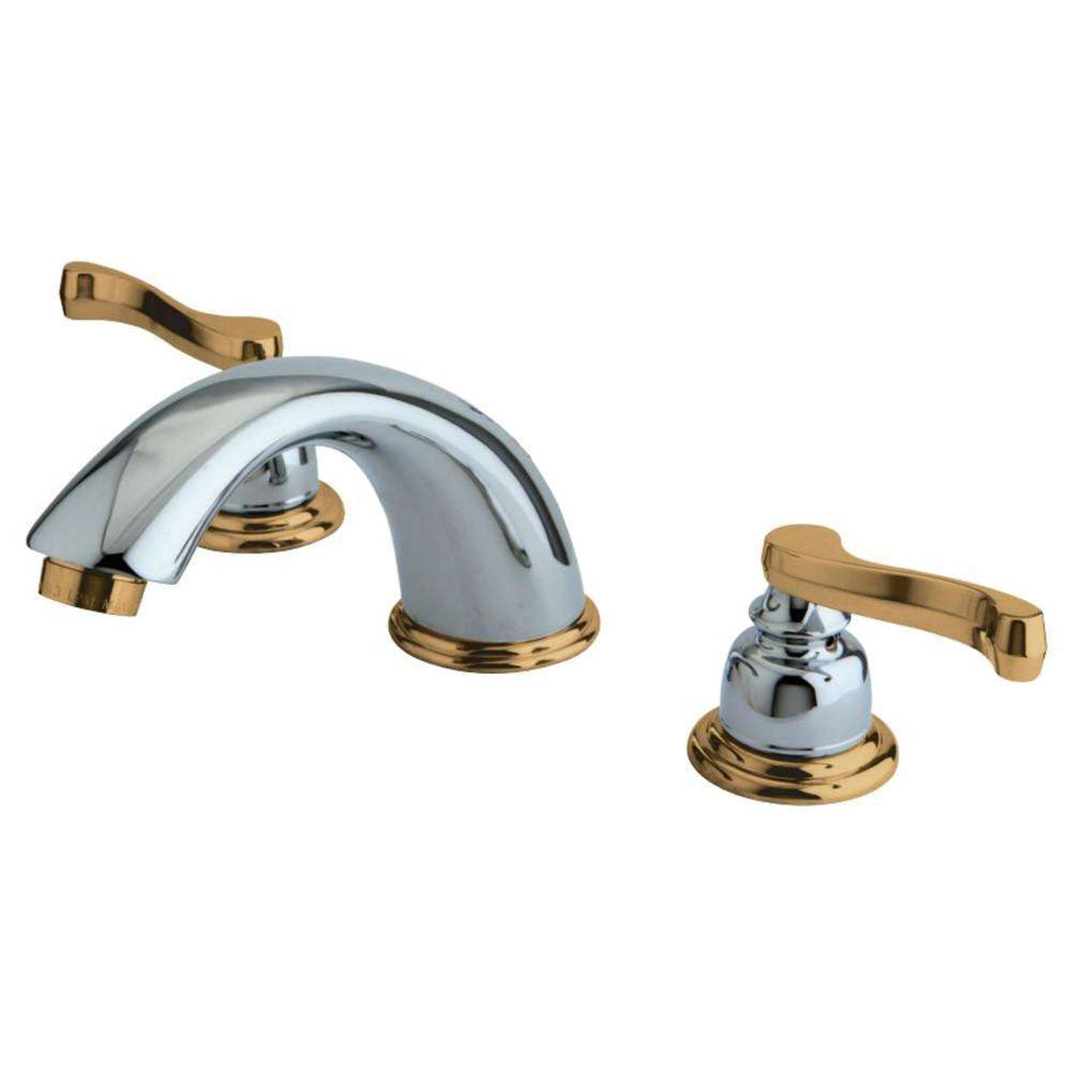Kingston Brass KB8964FL 8 in Widespread Bathroom Faucet Polished ChromePolished Brass