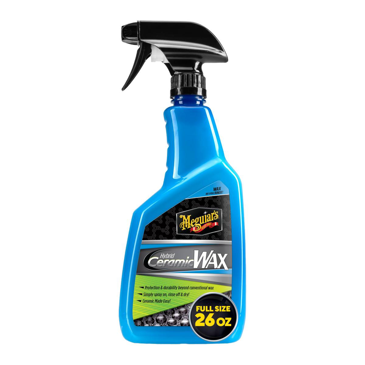 Meguiar8217s Hybrid Ceramic Wax Easy-to-Use Spray Wax for Car Detailing with the Superior Protective Power of Advanced SiO2 Hybrid Barrier Technology 26 Oz Spray Bottle