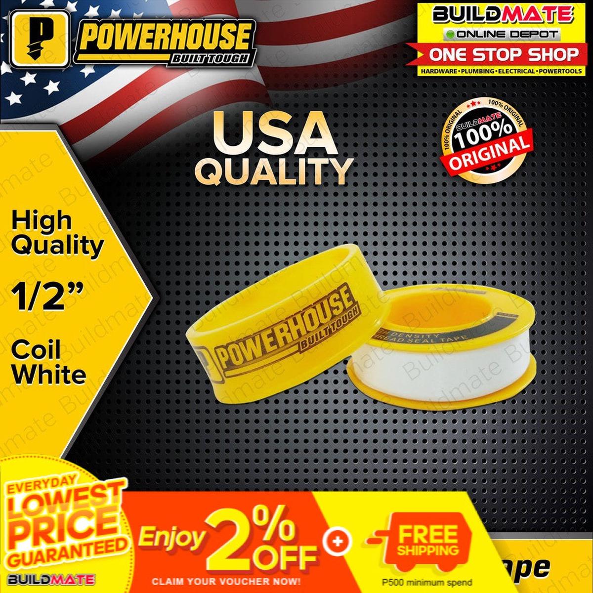 POWERHOUSE Teflon Tape 1/2"  BUILDMATE PHHT
