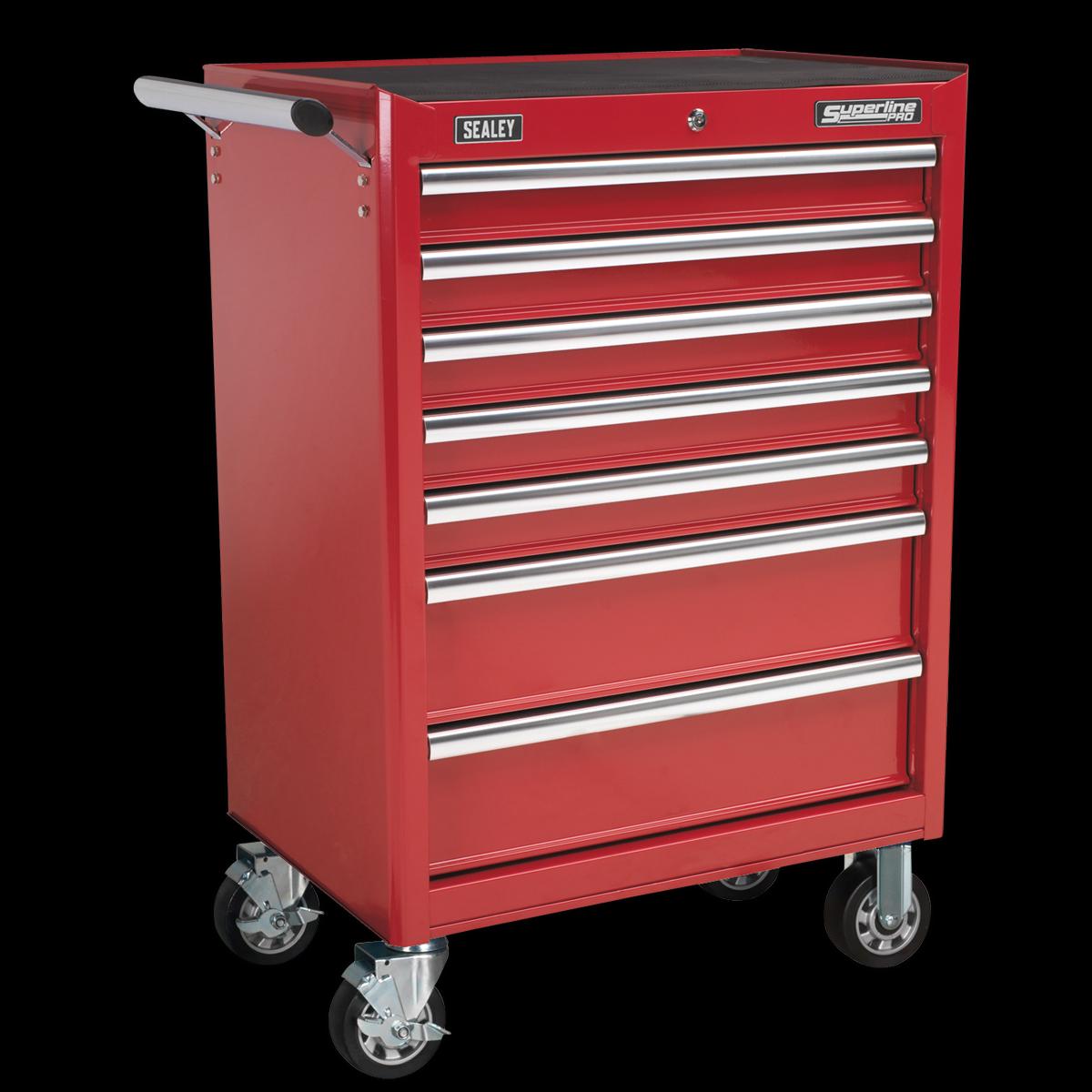 Sealey AP33479 7 Drawer Rollcab with Ball-Bearing Slides - Red
