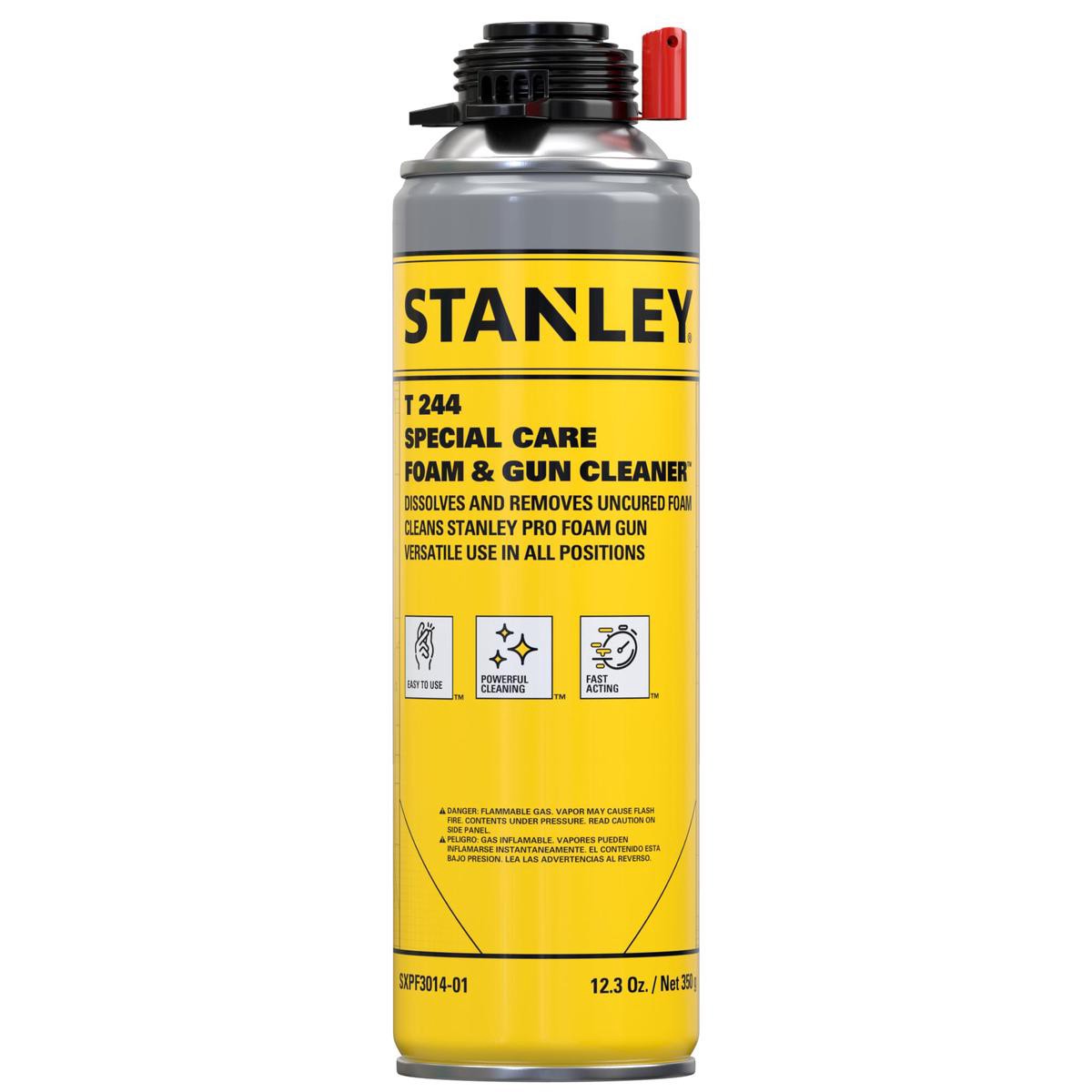 STANLEY Spray Foam Dispensing Gun Cleaner 8211 Uncured Expanding Polyurethane Foam Dissolver 8211 123 oz 1 Pack