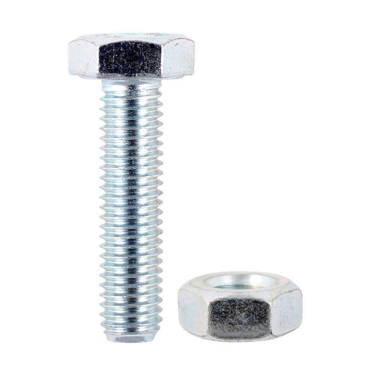Timco Hex Set Hex Nut - Bzp - 6 X 50 - 4 Pieces