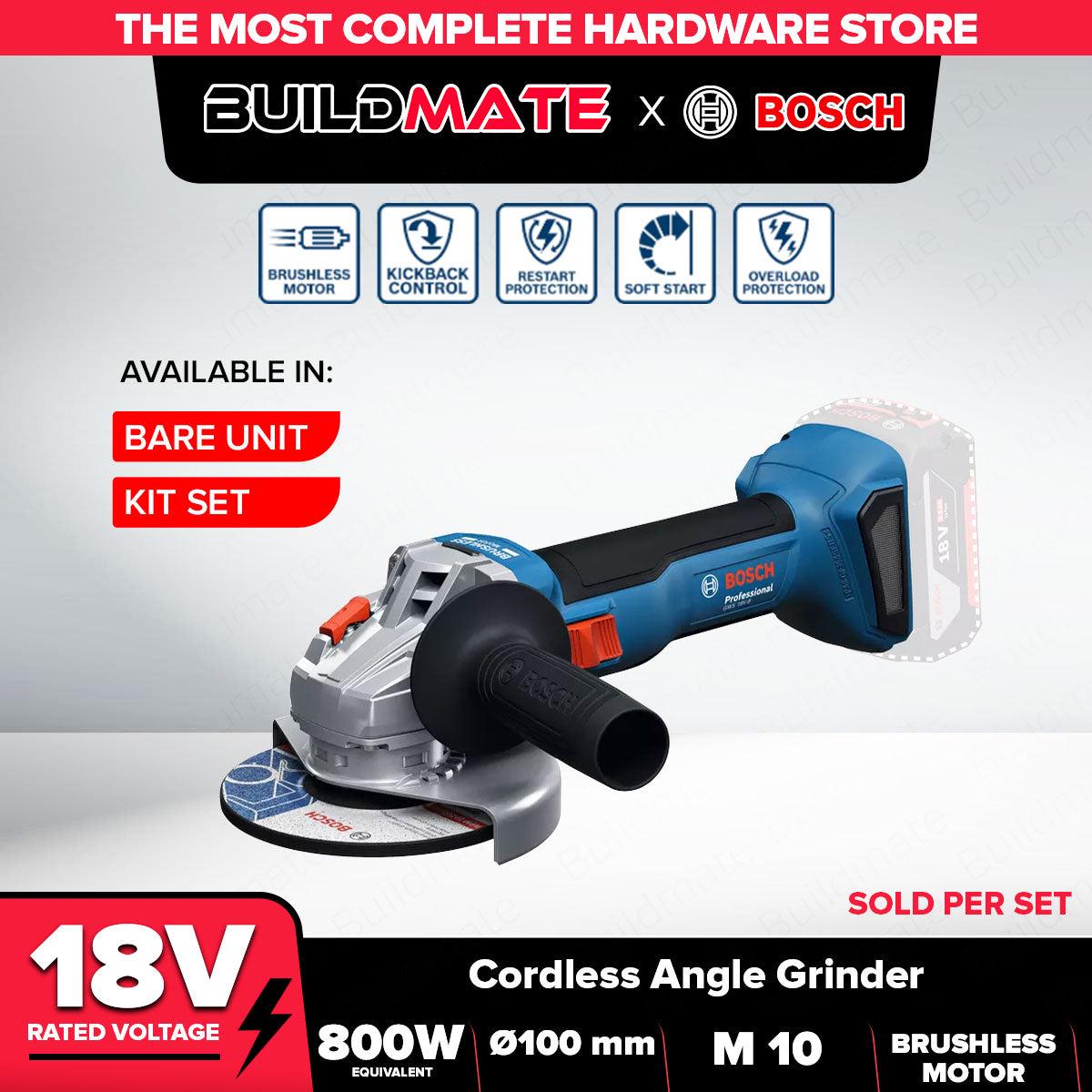 BOSCH Brushless Cordless Angle Grinder GWS 18V-8 Solo and Kit BLC