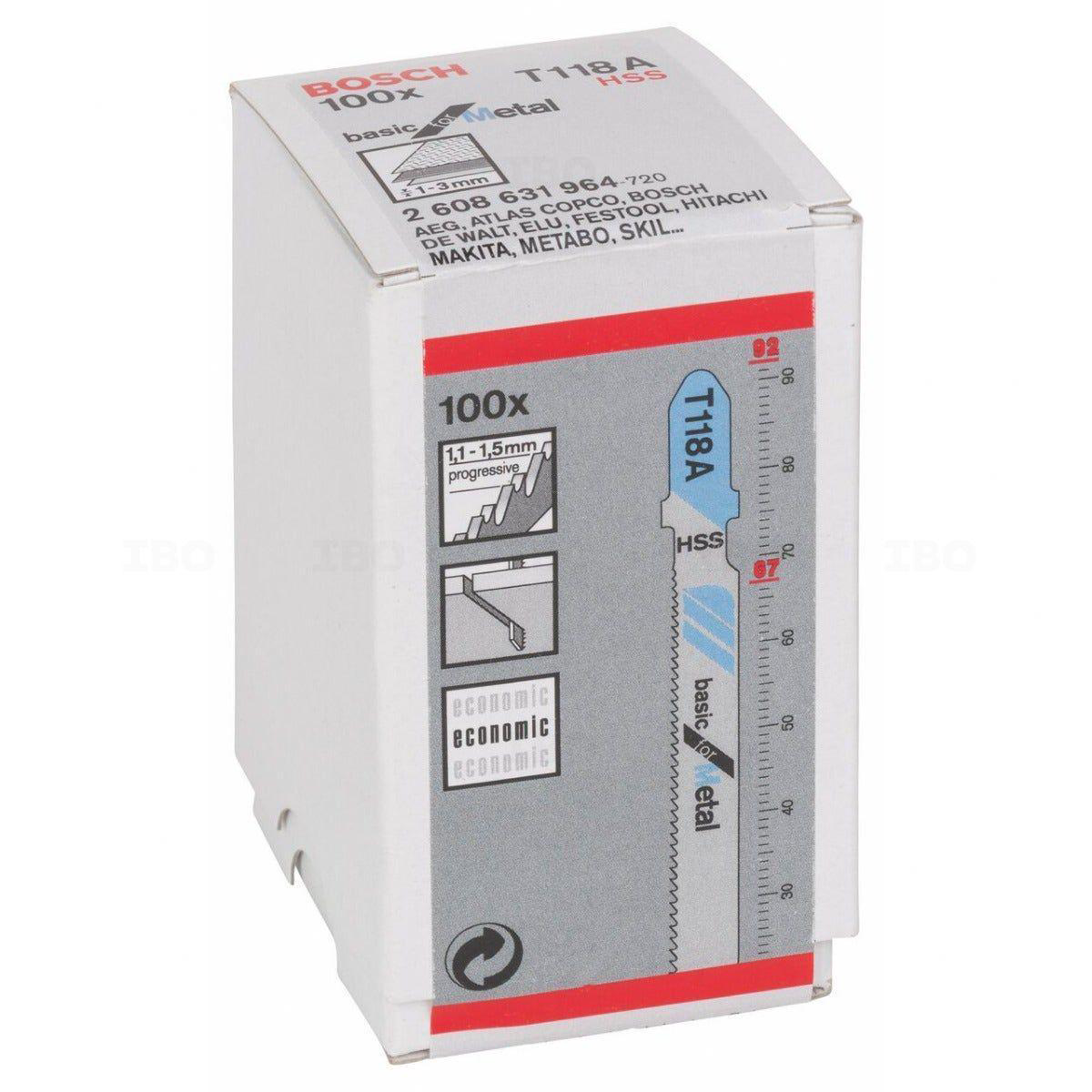Bosch T 118 A BASIC FOR METAL JIGSAW BLADE FOR JIGSAWS  2608631964