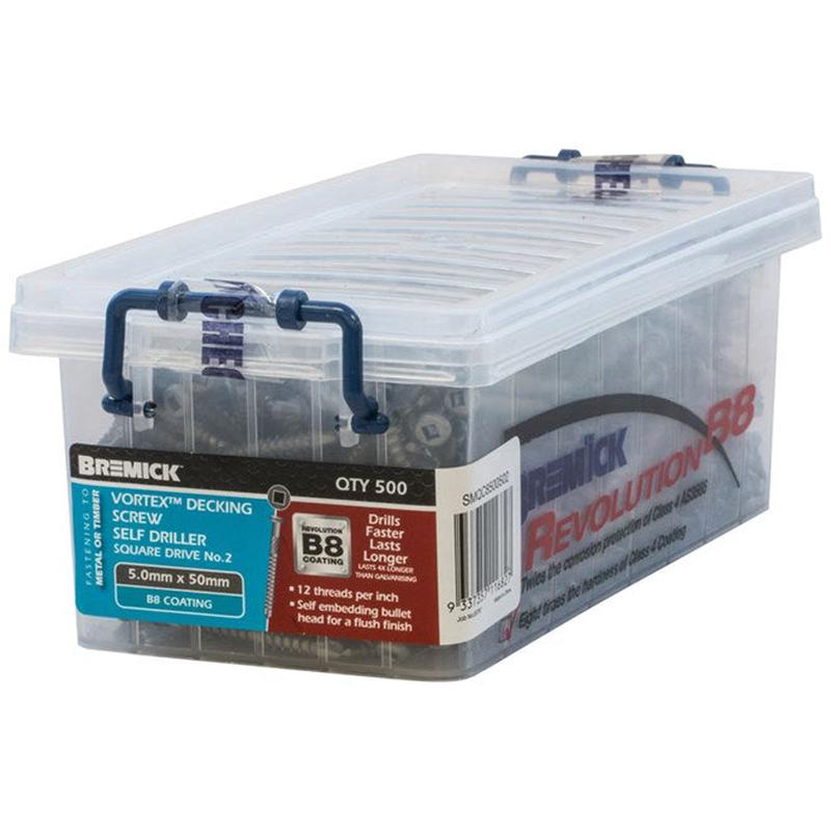 DECKING SCREW 50-12 BULLET HEAD SQ DRIVE