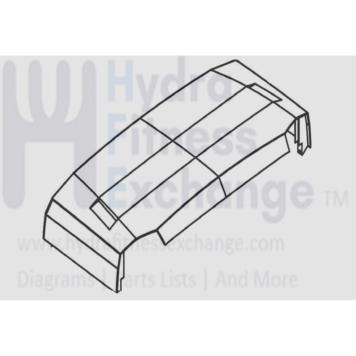 Horizon Fitness T202-06 - TM1030 Treadmill Motor Hood Shroud Cover 1000472772