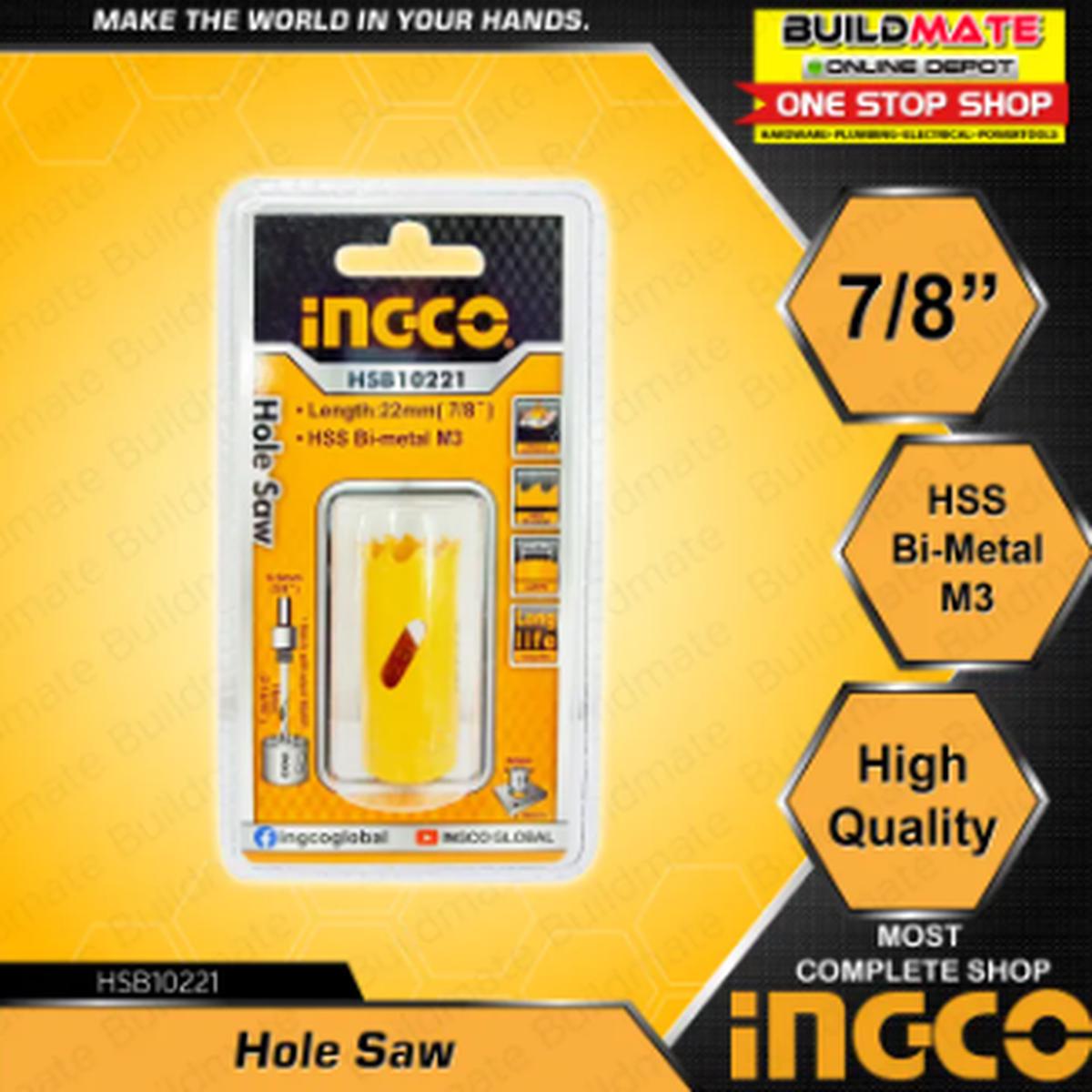 INGCO Hole Saw 22mm HSB10221 BUILDMATE IHT