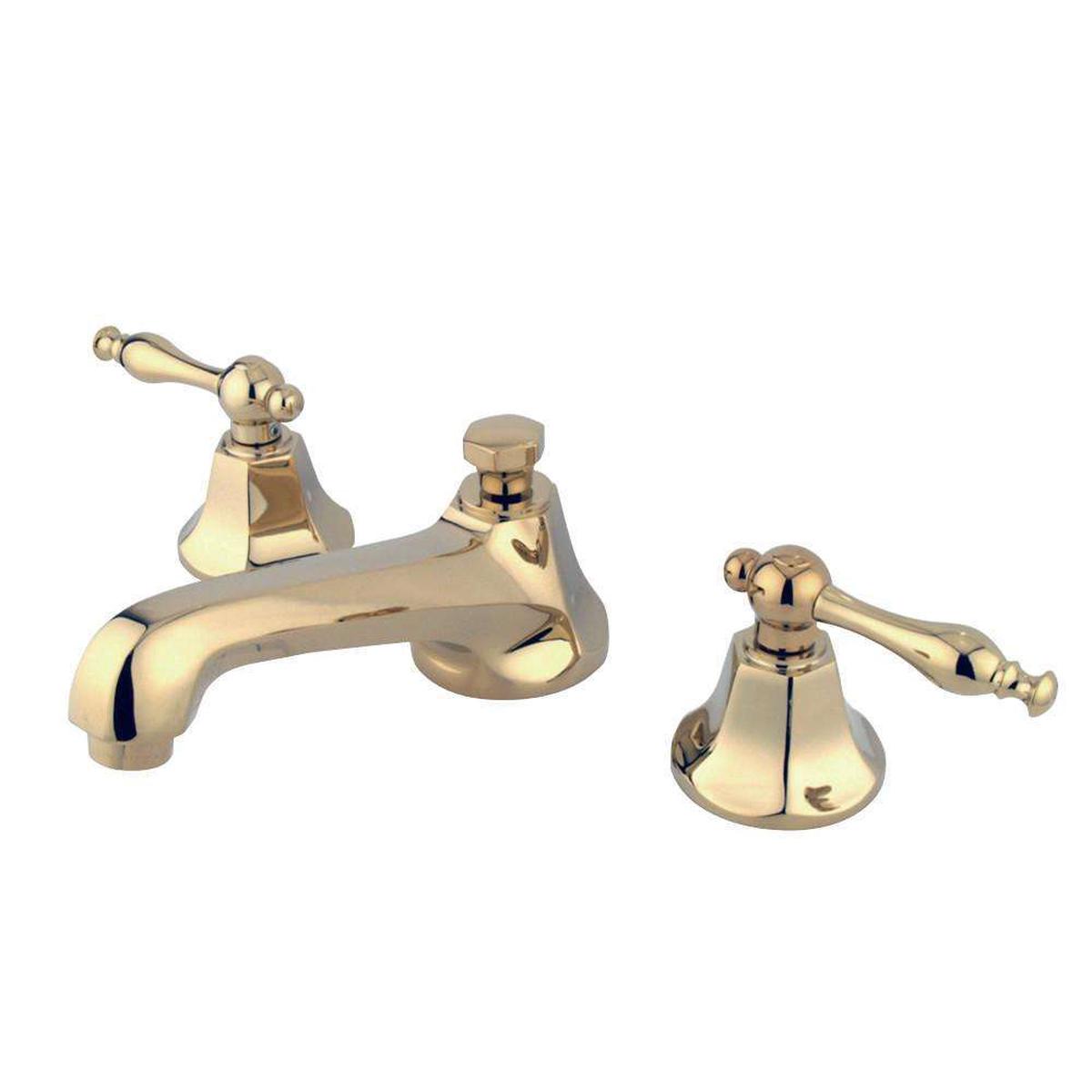Kingston Brass KS4462NL 8 in. Widespread Bathroom Faucet, Polished Brass