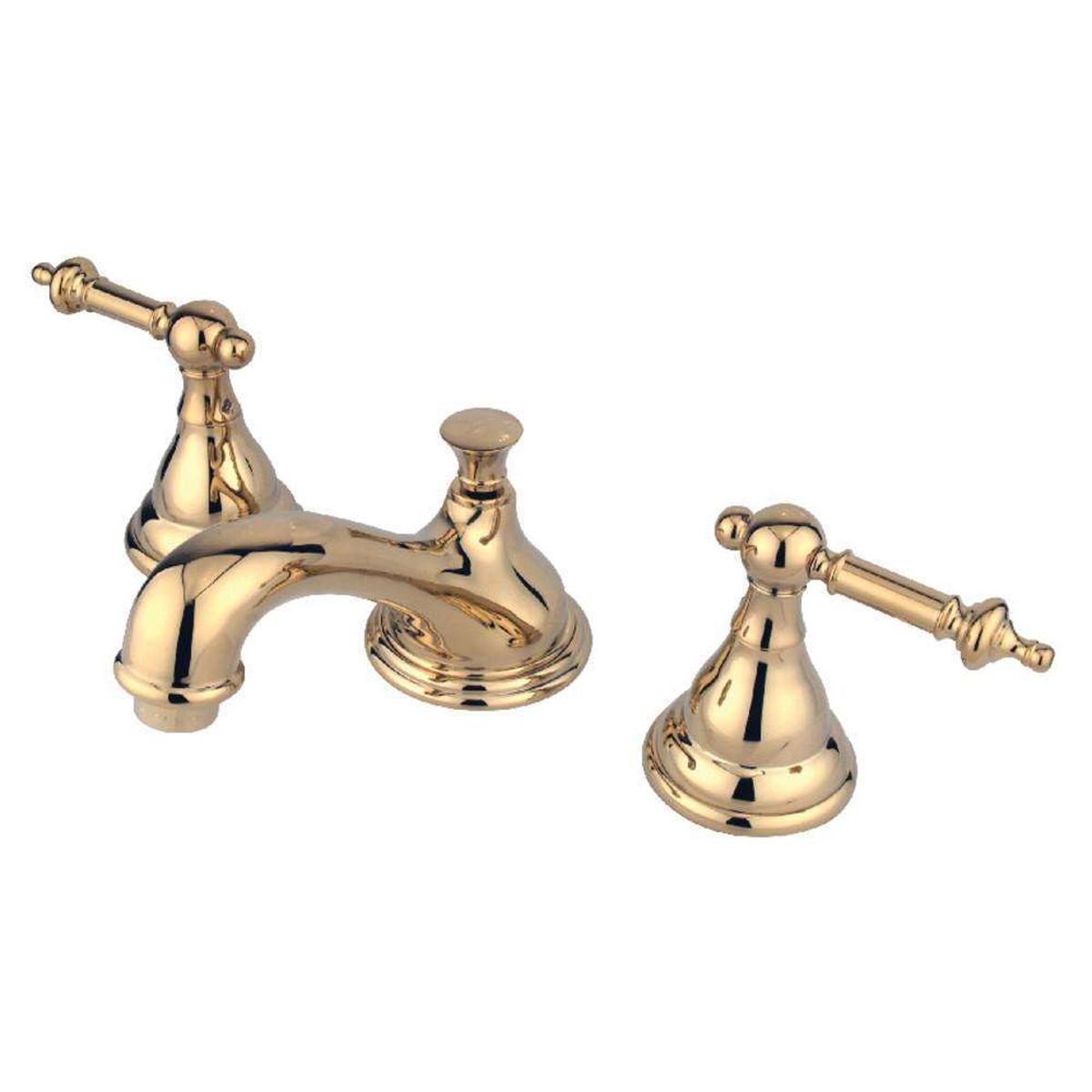 Kingston Brass KS5562TL 8 in. Widespread Bathroom Faucet, Polished Brass