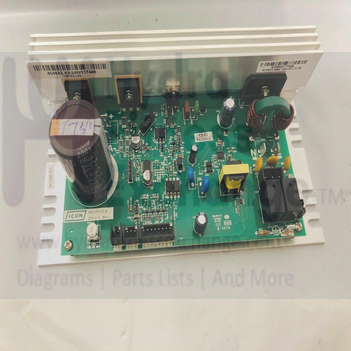 Proform Weslo Treadmill Lower Motor Control Board Controller MC1705DLS 409596