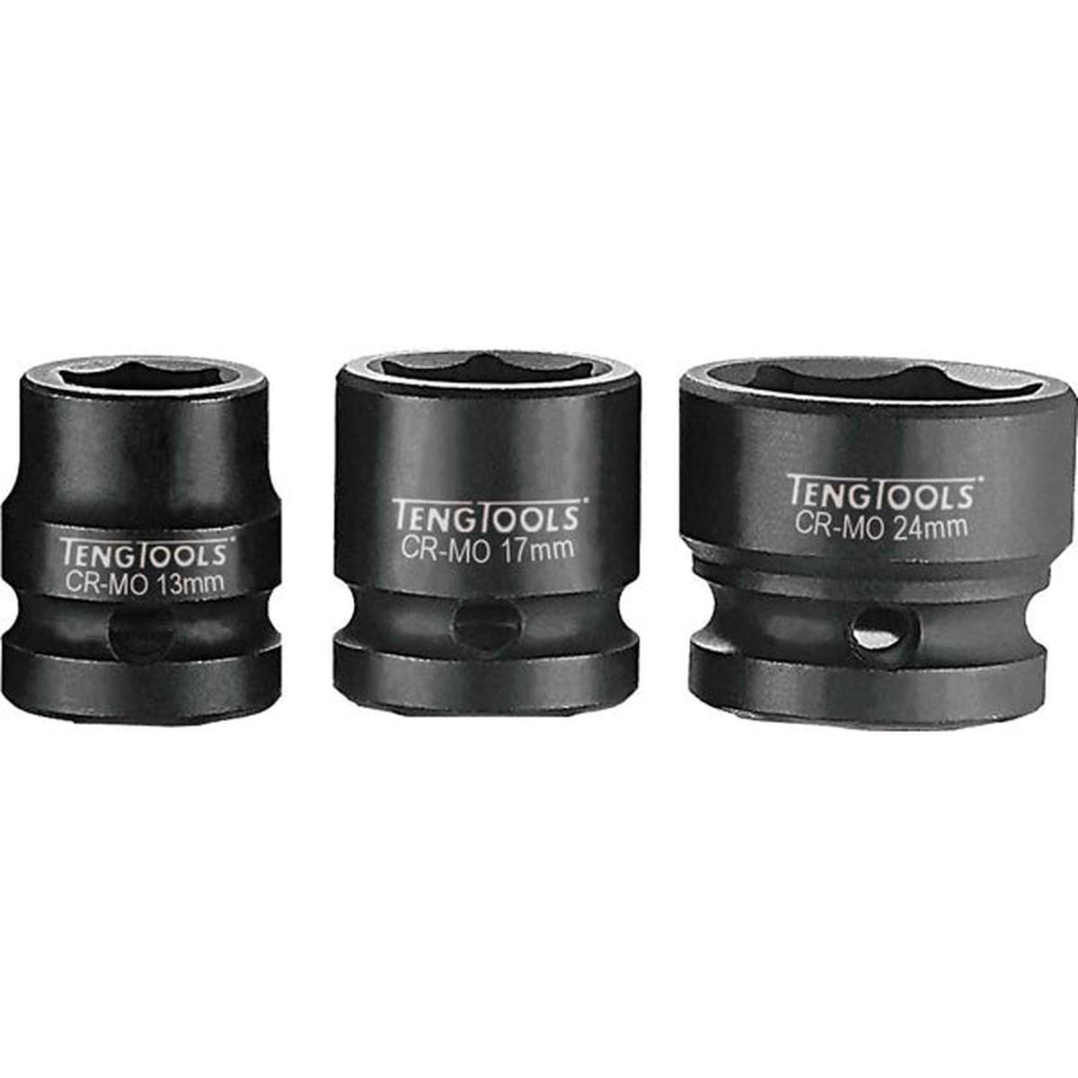 Teng 1/2In Dr. Stubby Impact Socket 10Mm Din