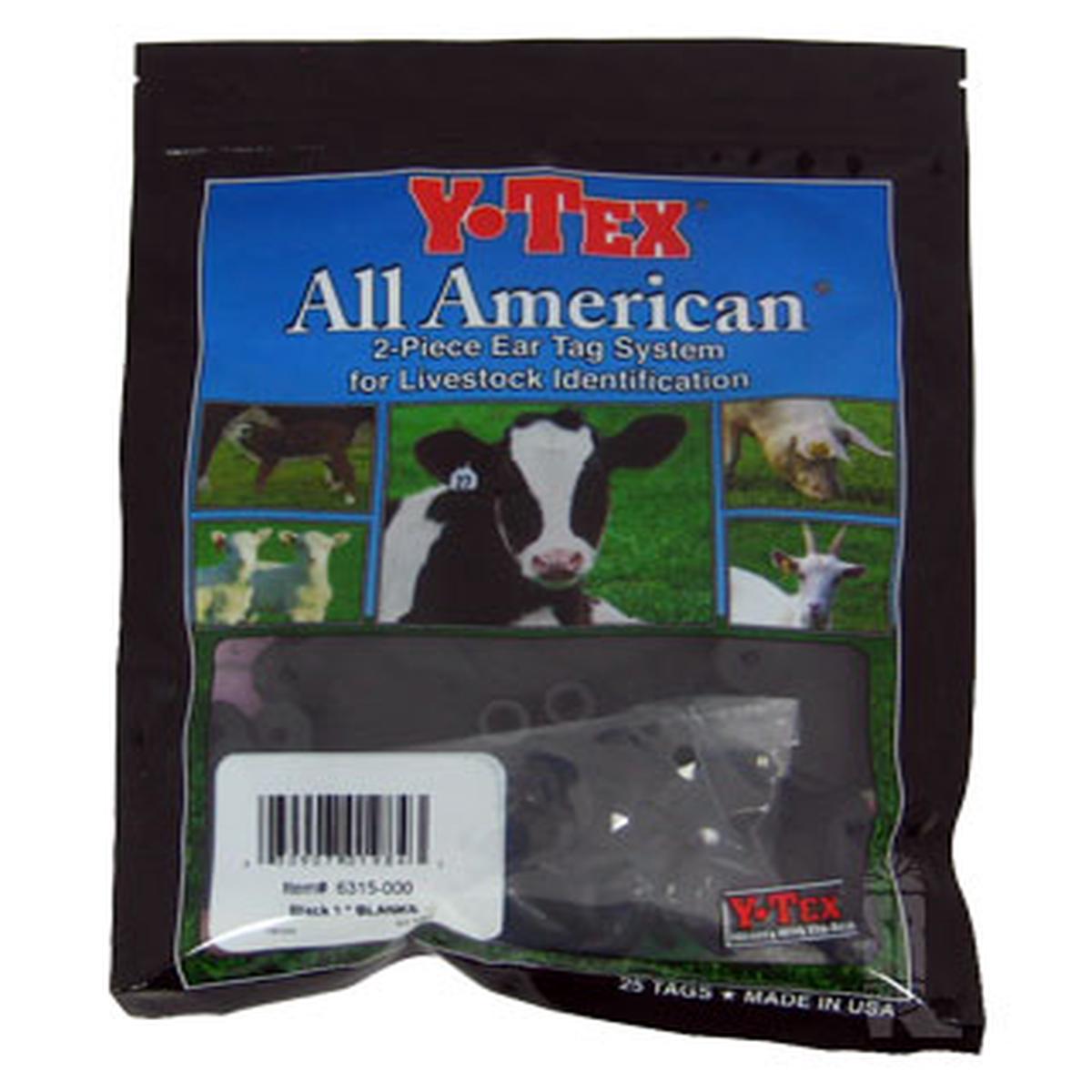 Y-Tex - Tag & Button 1 Star Blank Black