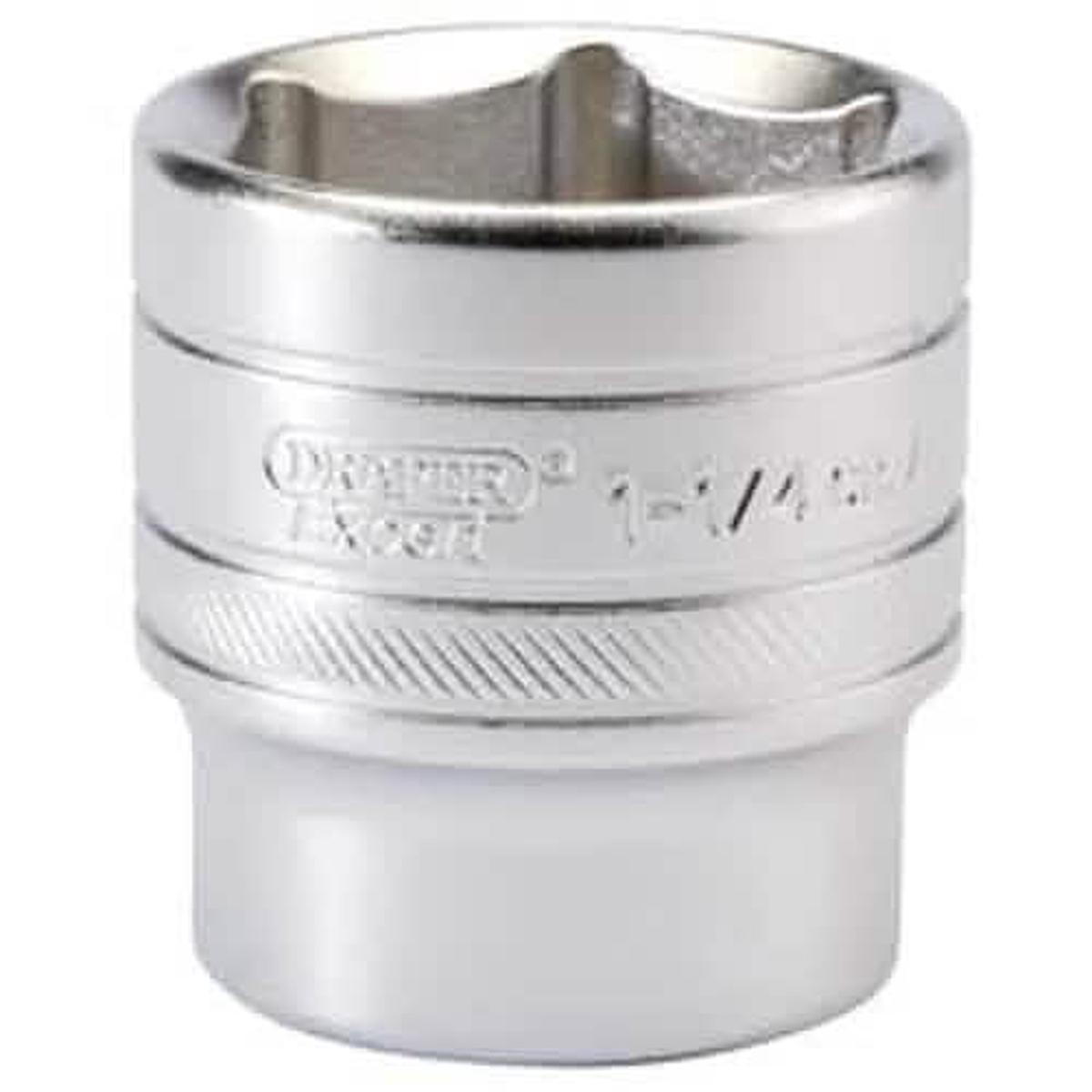 Draper 16639 6 Point Imperial Socket, 1/2" Sq. Dr., 1.1/4" Dr-16639