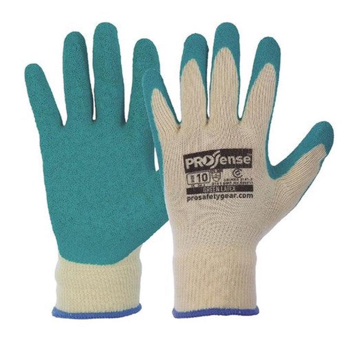 Gloves Knit PCott Ltx P038F YEL-GREEN S9