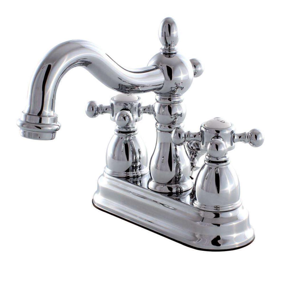 Kingston Brass KB1601BX 4 in Centerset Bathroom Faucet Polished Chrome