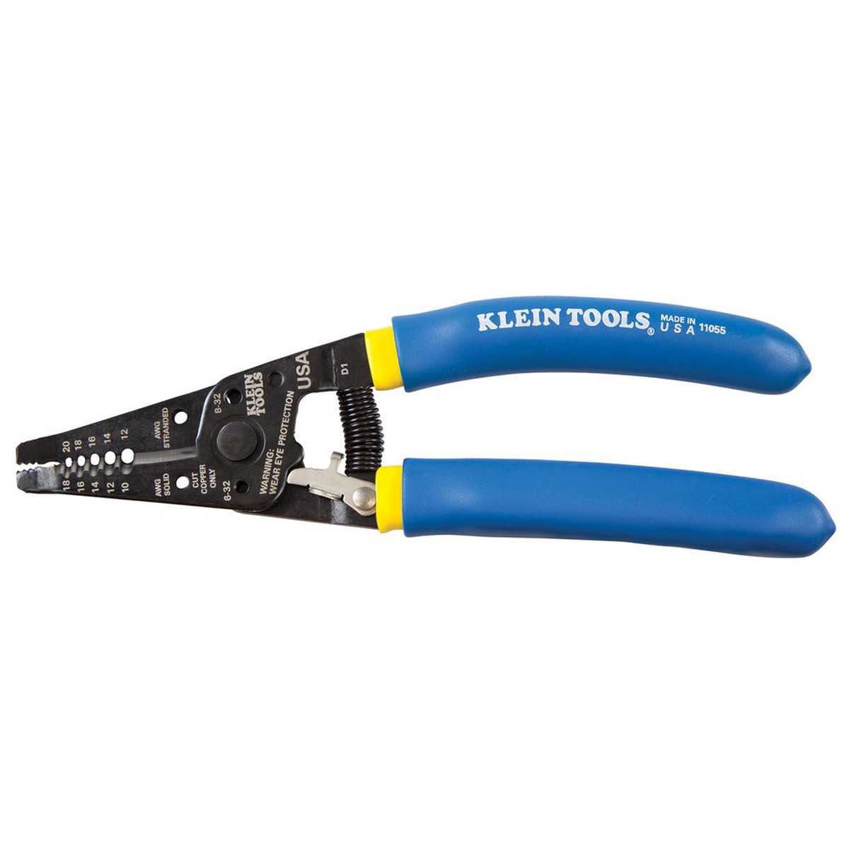 Klein Tools Solid and Stranded Copper Wire Stripper and Cutter- A-11055