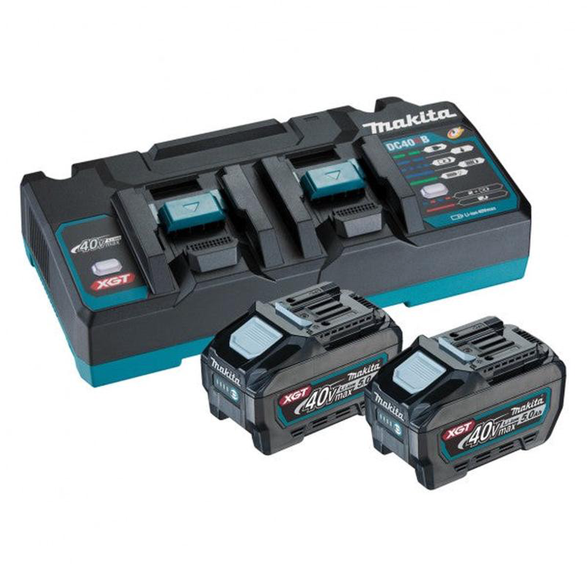 MAKITA 40 MAX XGT 2 X 50AH BATTERY 038 CHARGER PACK