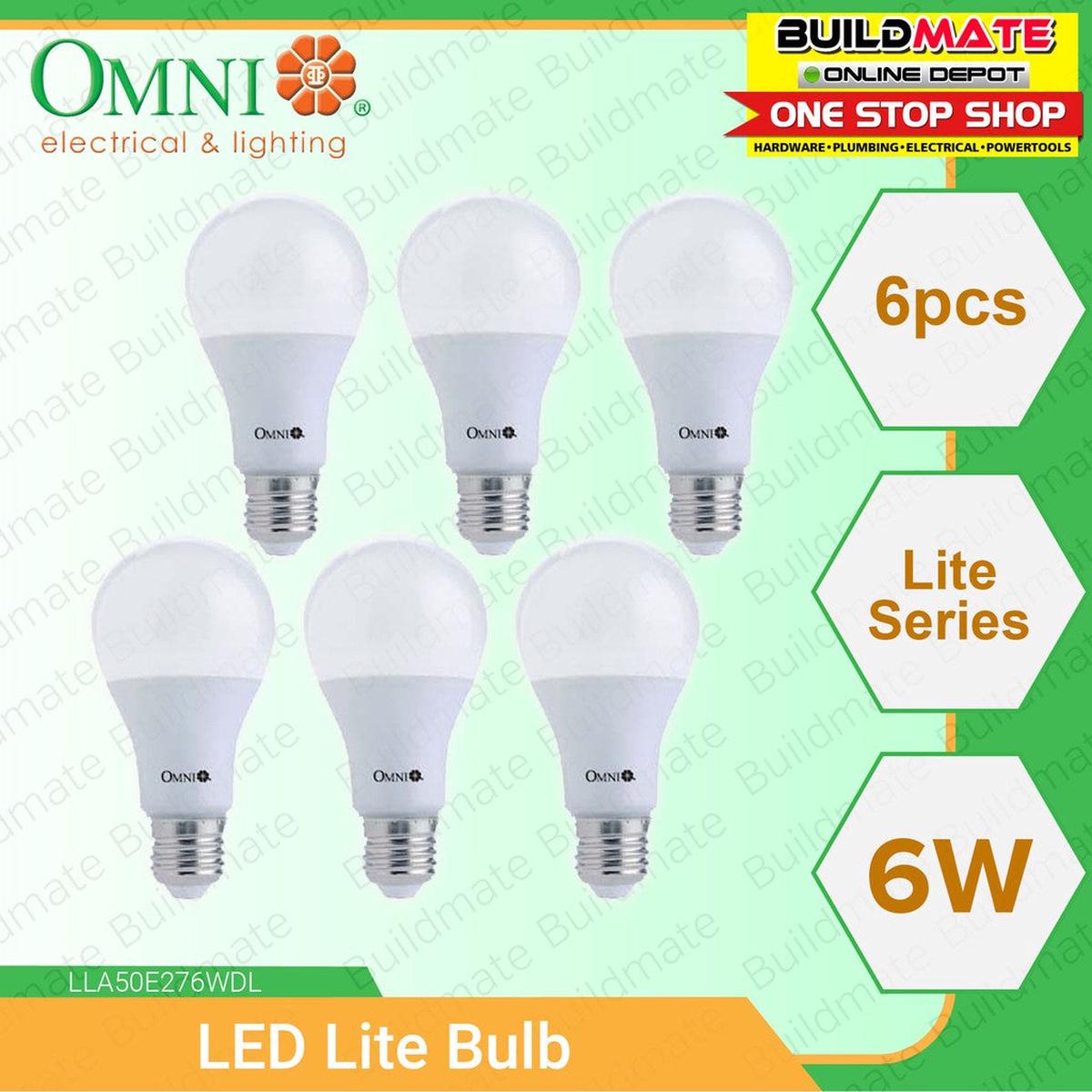 OMNI LED Lite Bulb 6W Set of 6PCS DAY LIGHT | WARM WHITE SOLD PER SET BUILDMATE