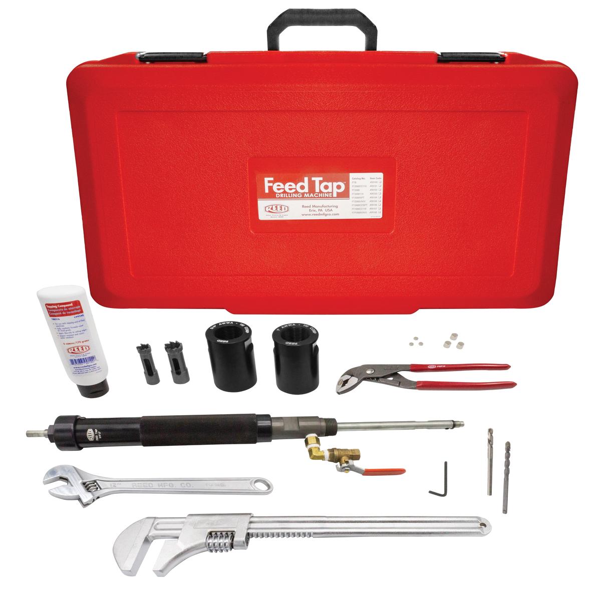 REED FT1000CC110 AWWA/110 Comp Feed Tap Kit, 3/4 to 1-Inch