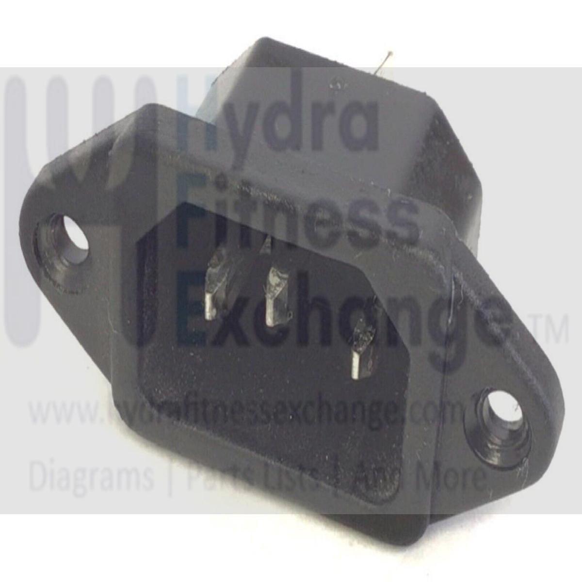 Used Smooth Fitness 9.45ST Motorized Treadmill Power Entry Input Socket 9.45ST-405