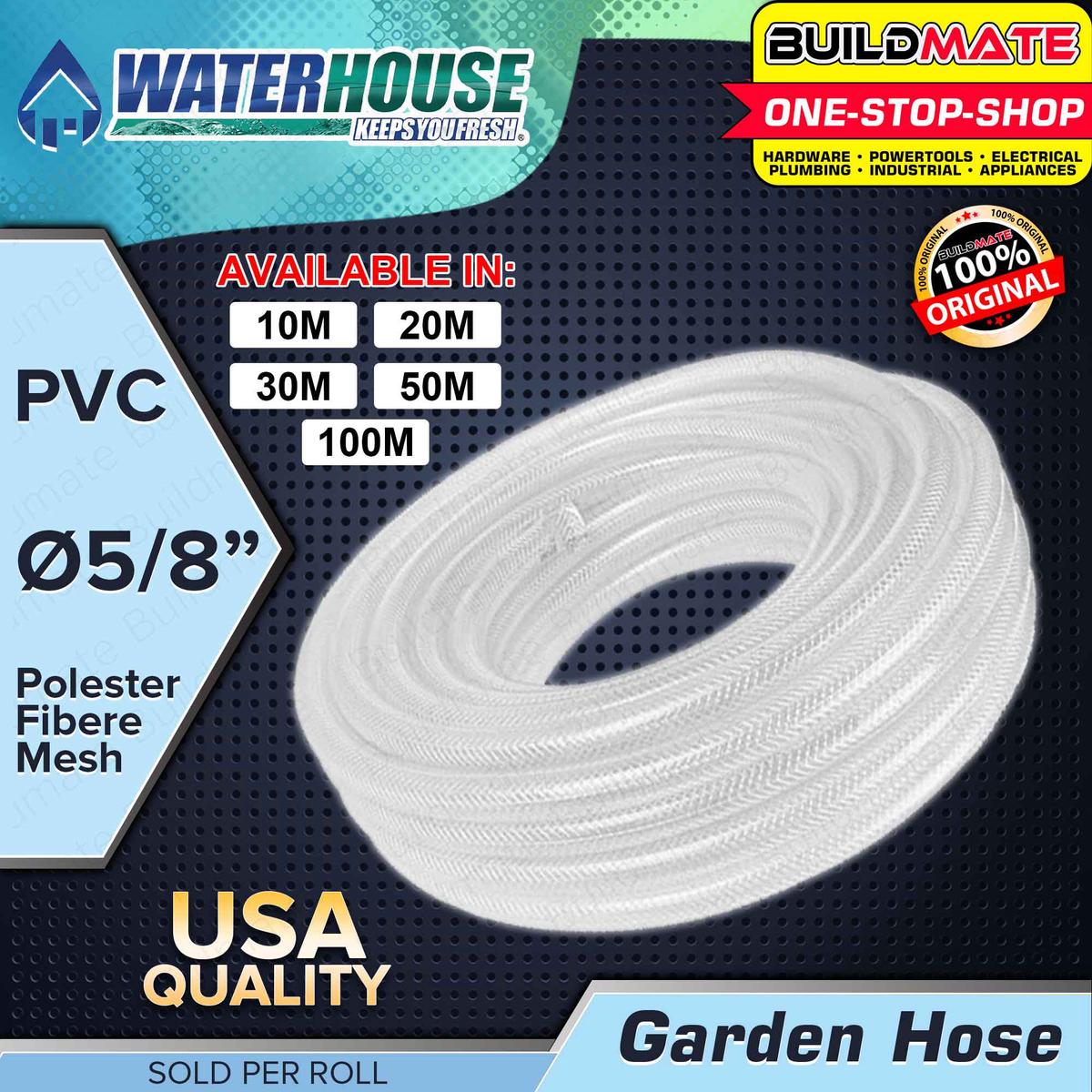WATERHOUSE PVC Garden Hose 5/8" Inch 10M | 20M | 30M | 50 | 100 PVC Hose Gardening Hose Tools BUILDMATE