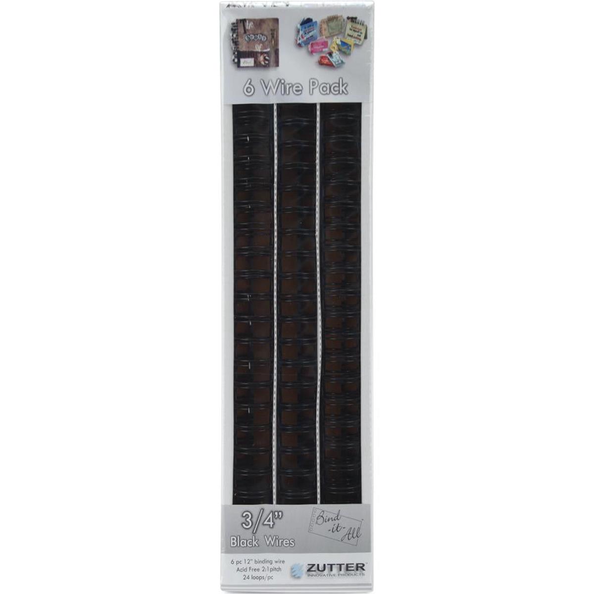 Zutter Universal BINDING WIRES 3/4 Black 6pc