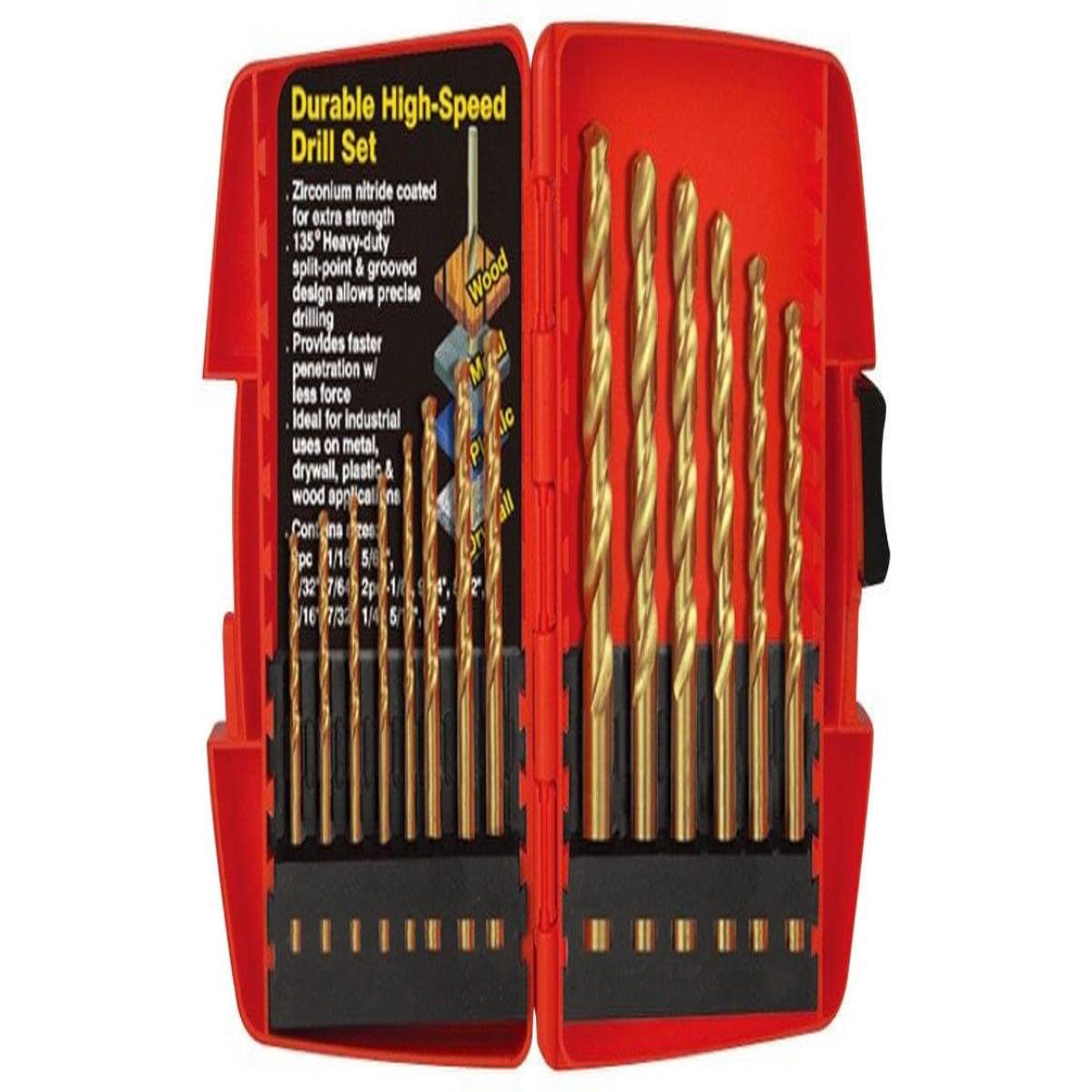 14Pc High Speed Steel Drill Bit Set AMPRO T17002