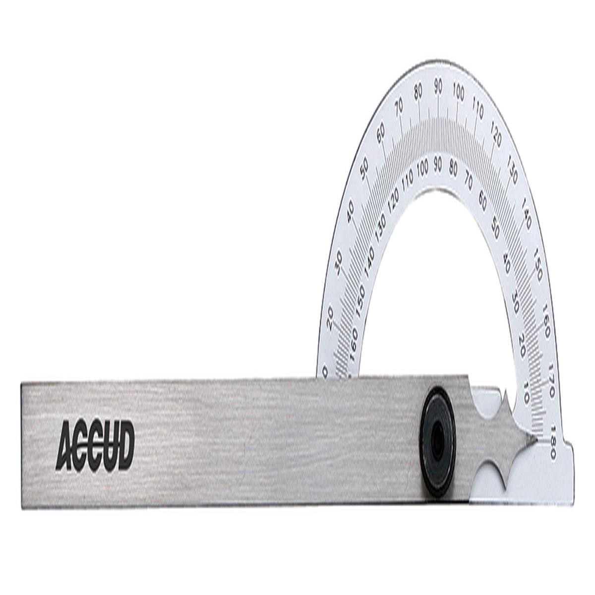 ACCUD PROTRACTOR 80 MM 180 DEG 03 DEG ACC 1 DEG GRAD AC812-003-01