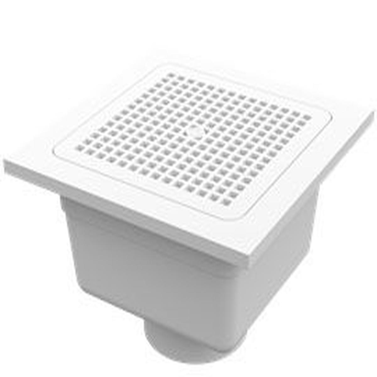 JAY R SMITH PVC Floor Sink 38221 Hub x 48221 Slip Outlet