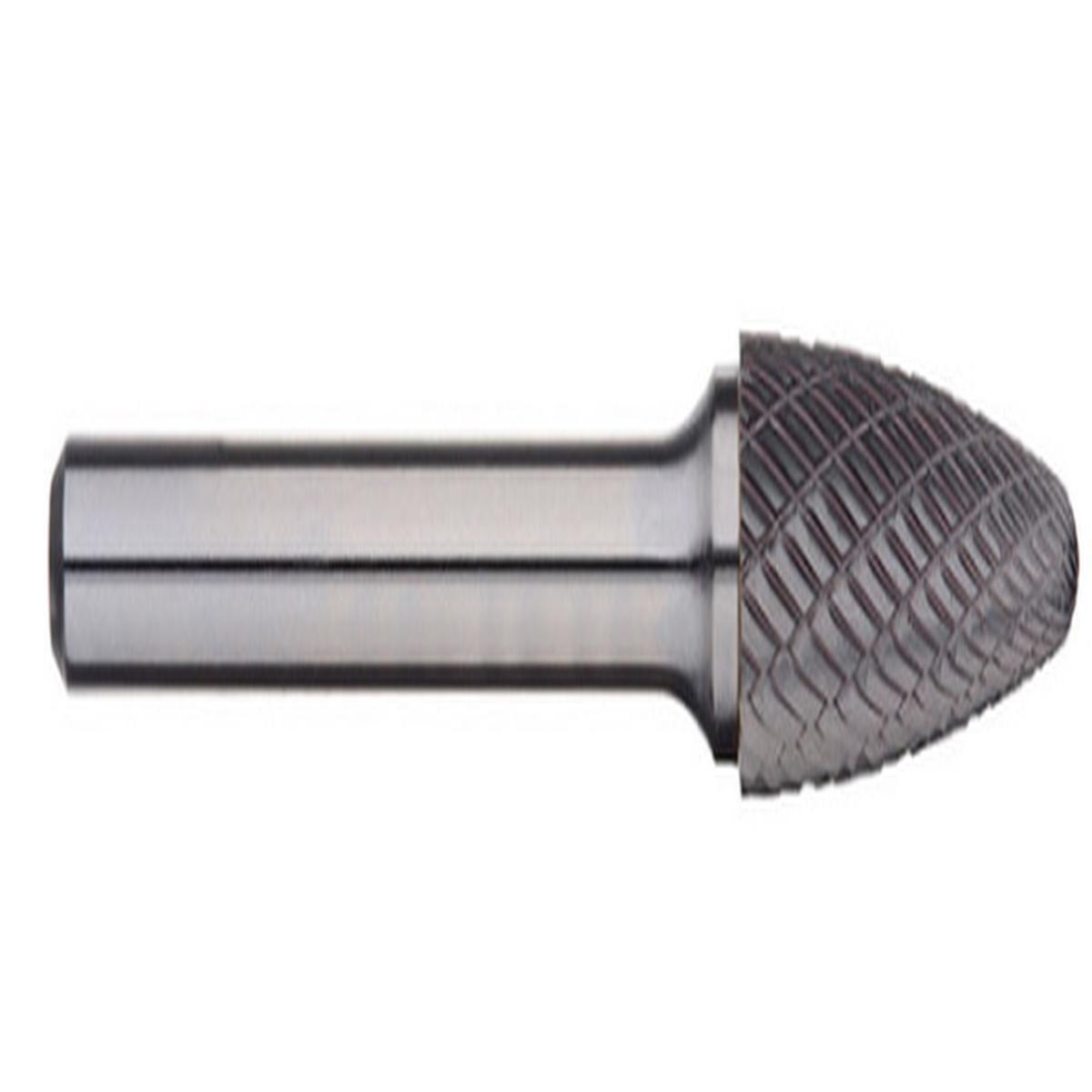 Trucut Heavy Duty Alpha 3/4" Tree Radius Nose Carbide Burr - 1/4" Shank - 1-1/4" Flute & 1-1/2" Flute - 3/4" x 1-1/4" Flute - 10+units