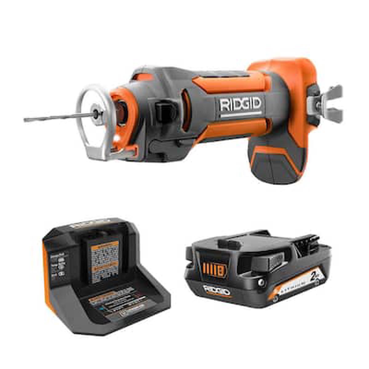 18V Drywall Cut-Out Tool Kit with 2.0 Ah Battery and Charger