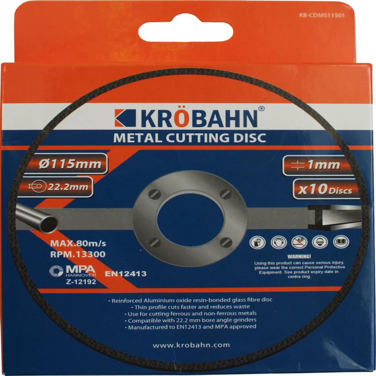 Metal Cutting Disc (Pack 10)