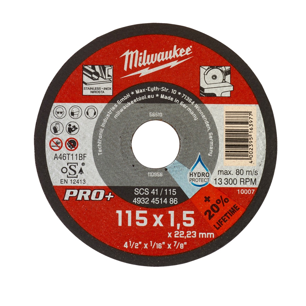 Milwaukee metal cutting disc PRO+ 4932451486