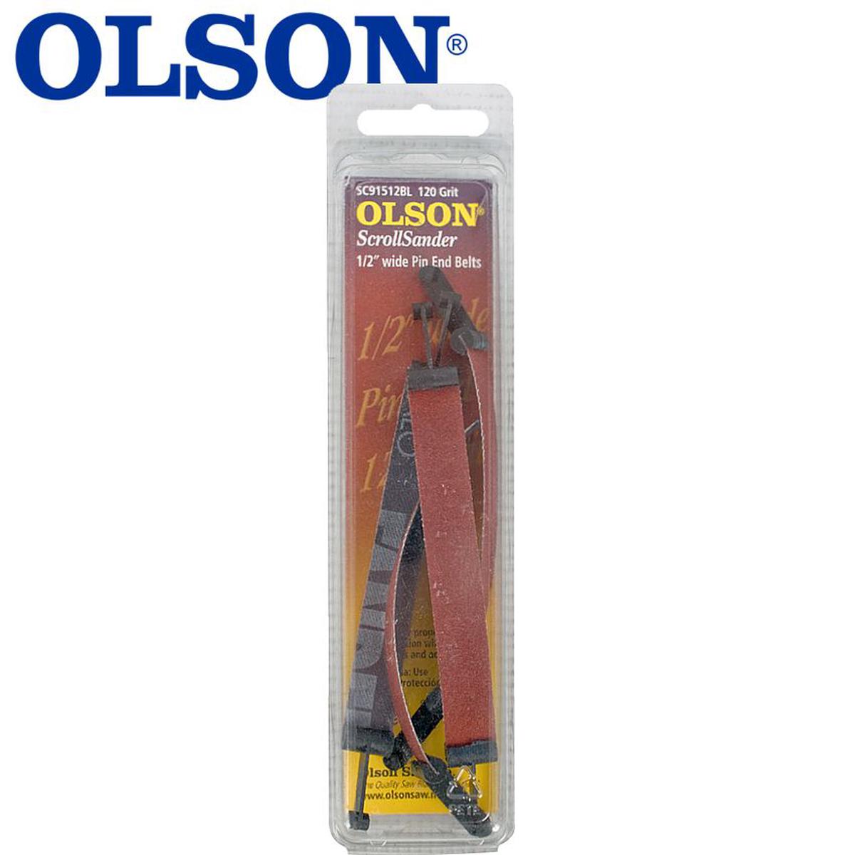 OLSON  SCROLL SAW SANDER 5125MM X 1/2120G PIN END 4PC	SSB91512BL