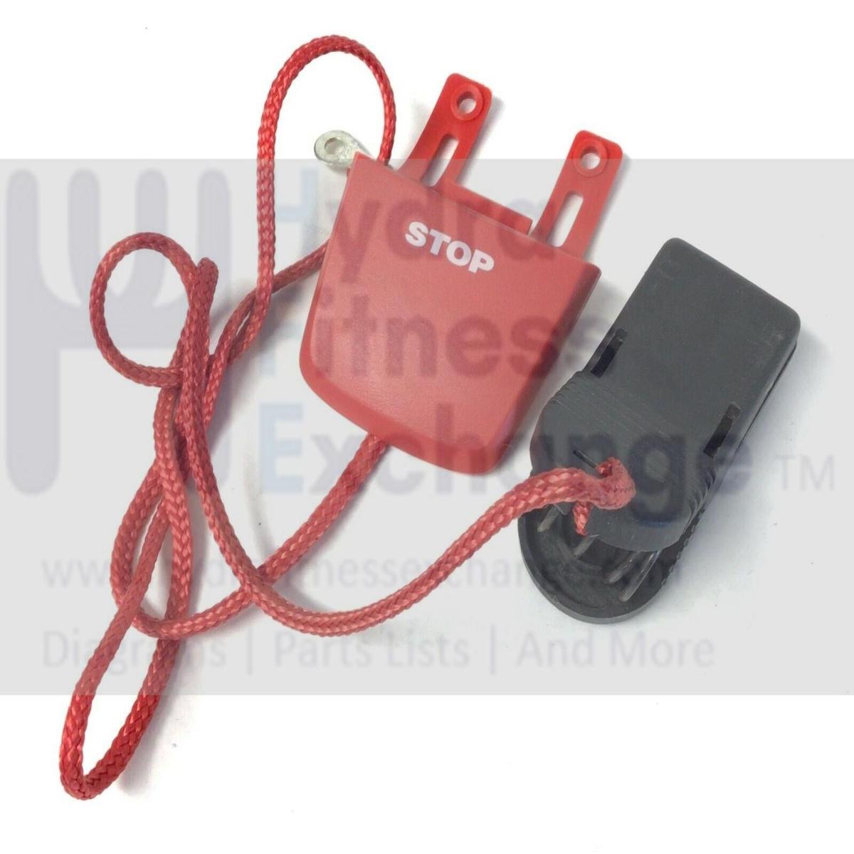 Precor C952i C954 C956 Treadmill Old Style Magnetic Safety Key Lanyard 44202-102