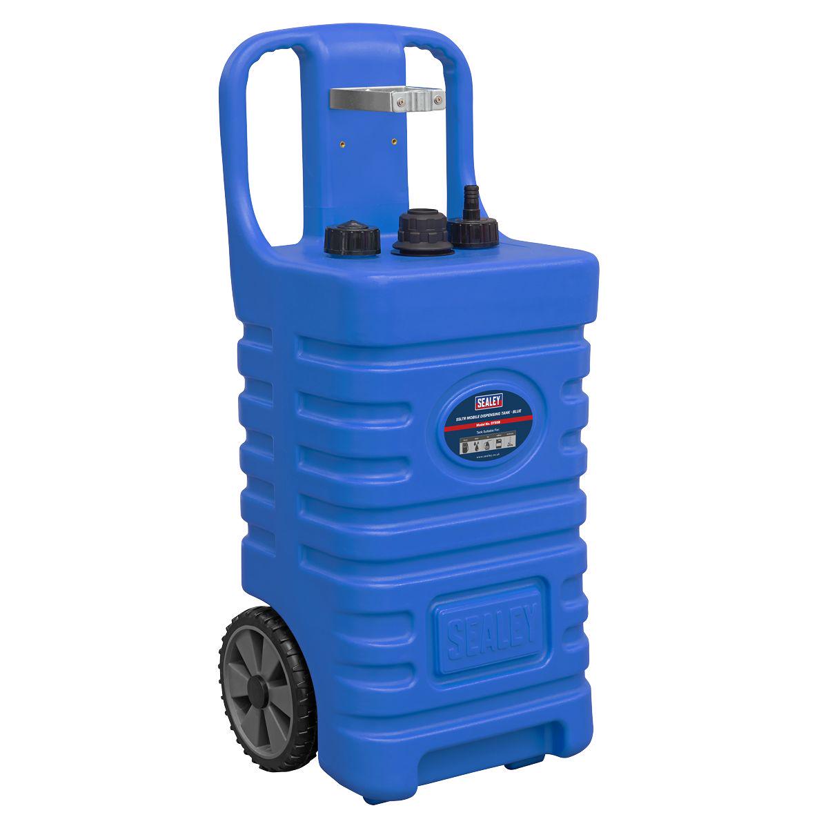 Sealey Mobile Dispensing Tank 55L - Blue - DT55B