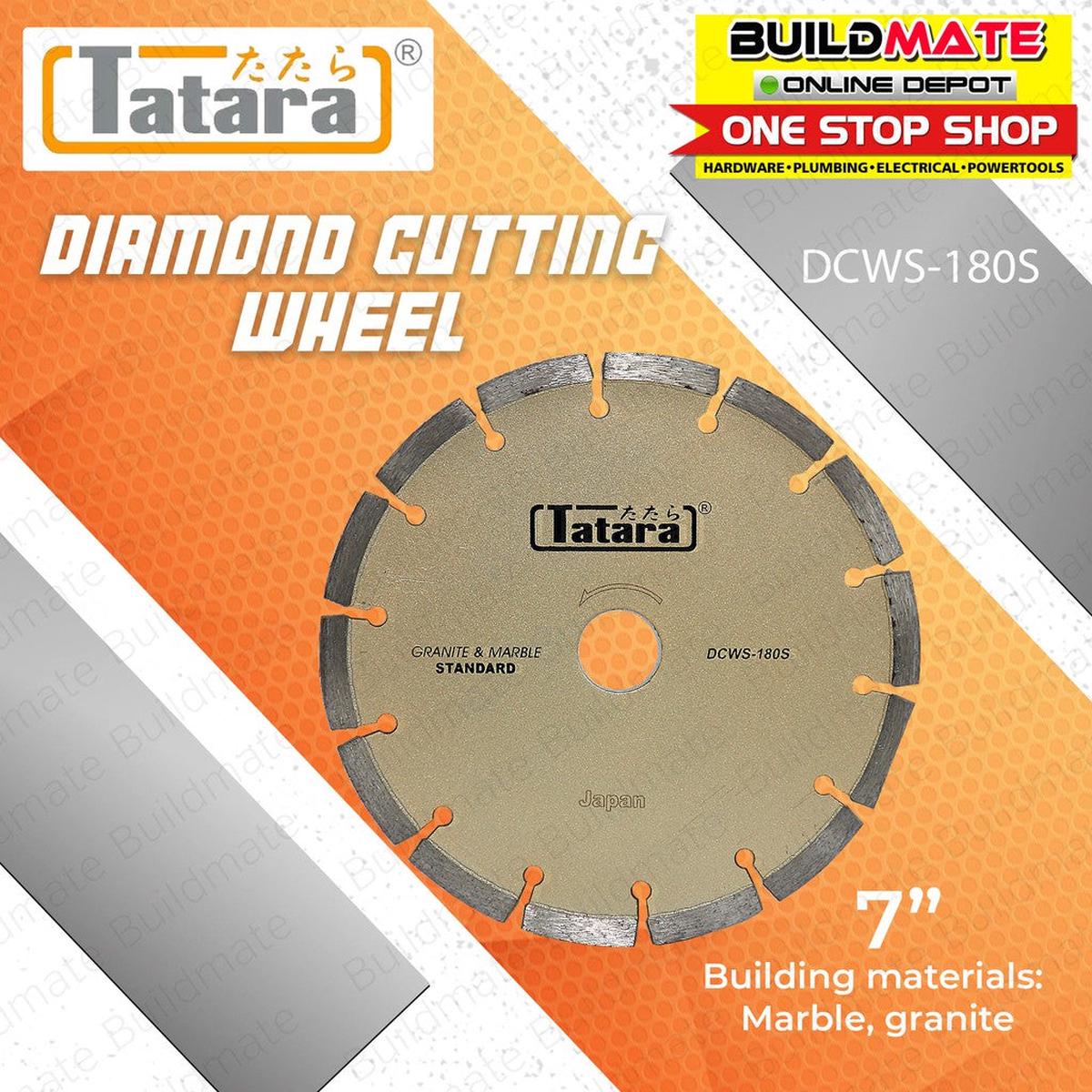 TATARA 7" 25mm Arbor Diamond Cutting Wheel Segmented Standard Use For Marble Cutter DCWS-180S