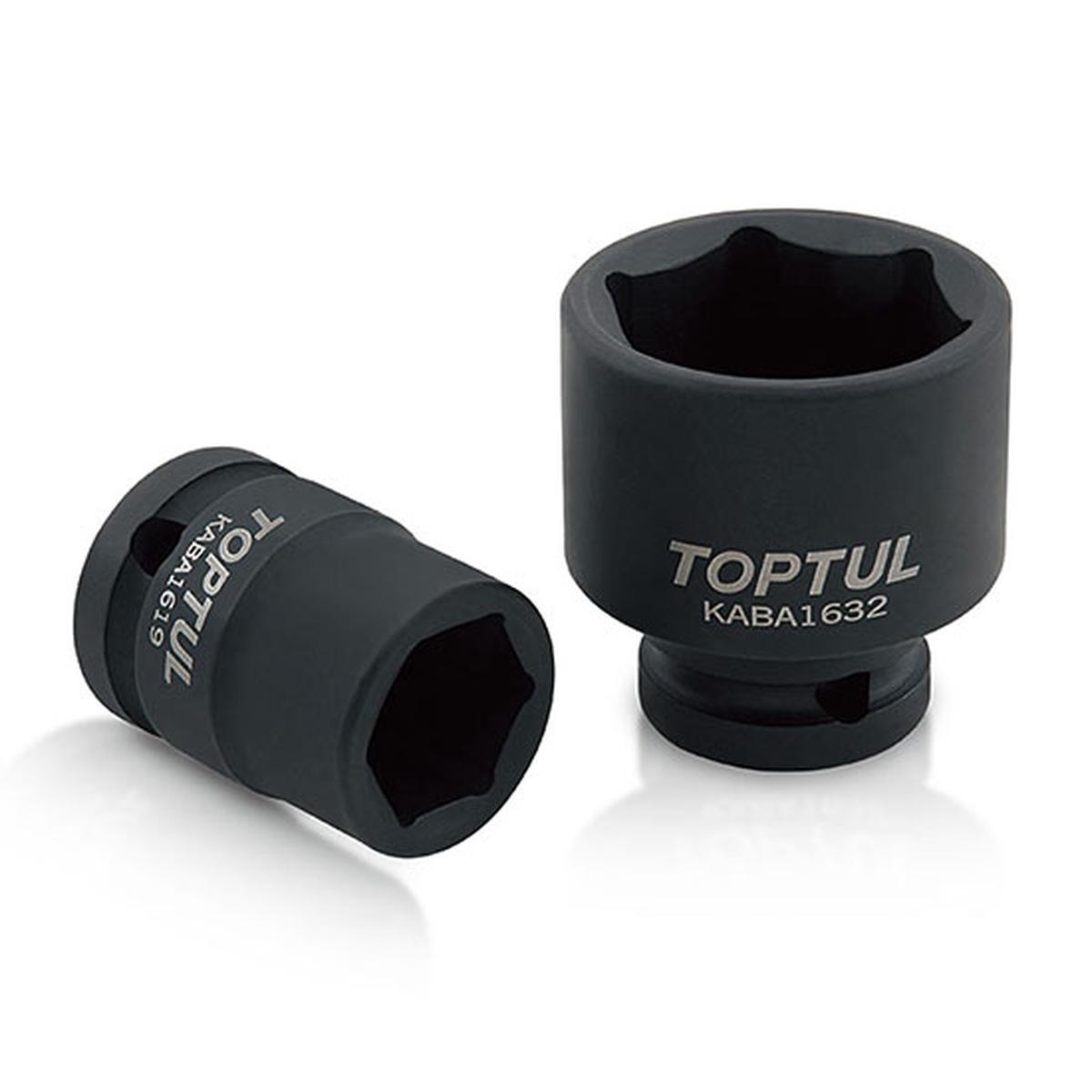 TOPTUL  1/2 X 27MM 6PT FLANK IMPACT SOCKET        KABA1627
