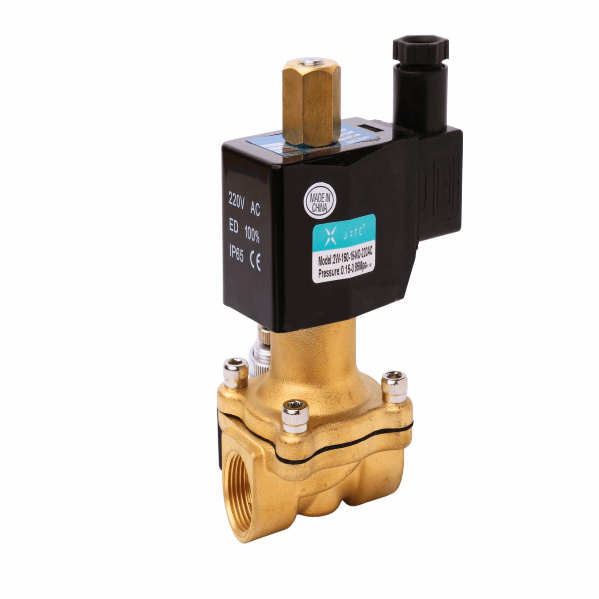 Brass Solenoid Valve  2/2 Way - 10 bar Without coil  ( Normally Open ) Model: 2W-