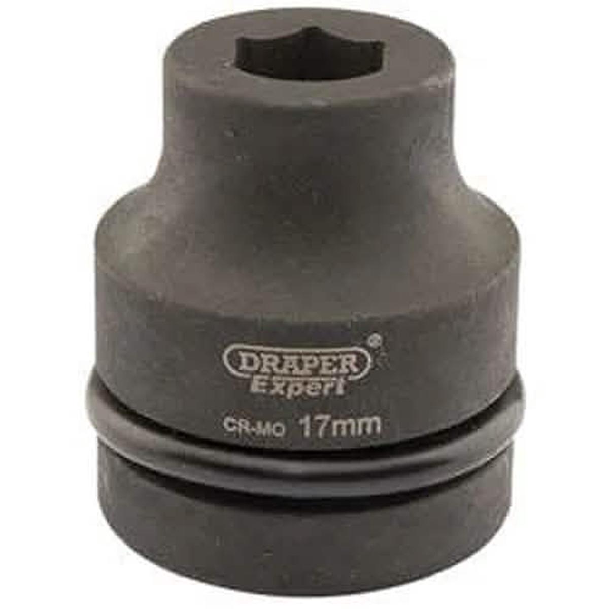 Draper 5098 Hi-Torq Expert 6 Point Impact Socket, 1" Sq. Dr., 17Mm Dr-05098