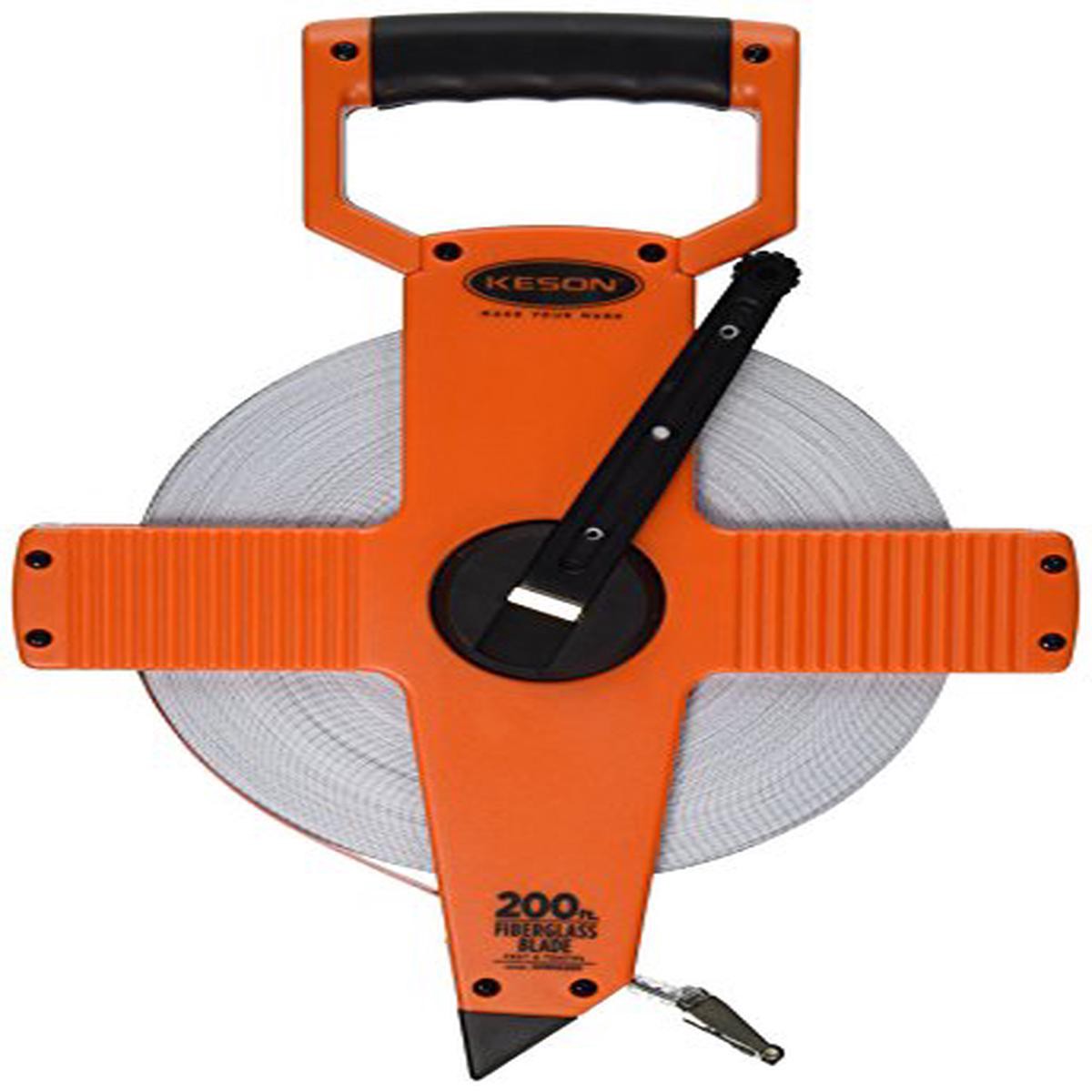 Keson OTR10200 Open Reel Fiberglass Tape Measure Reel (Graduations 110 1100) 200-Foot