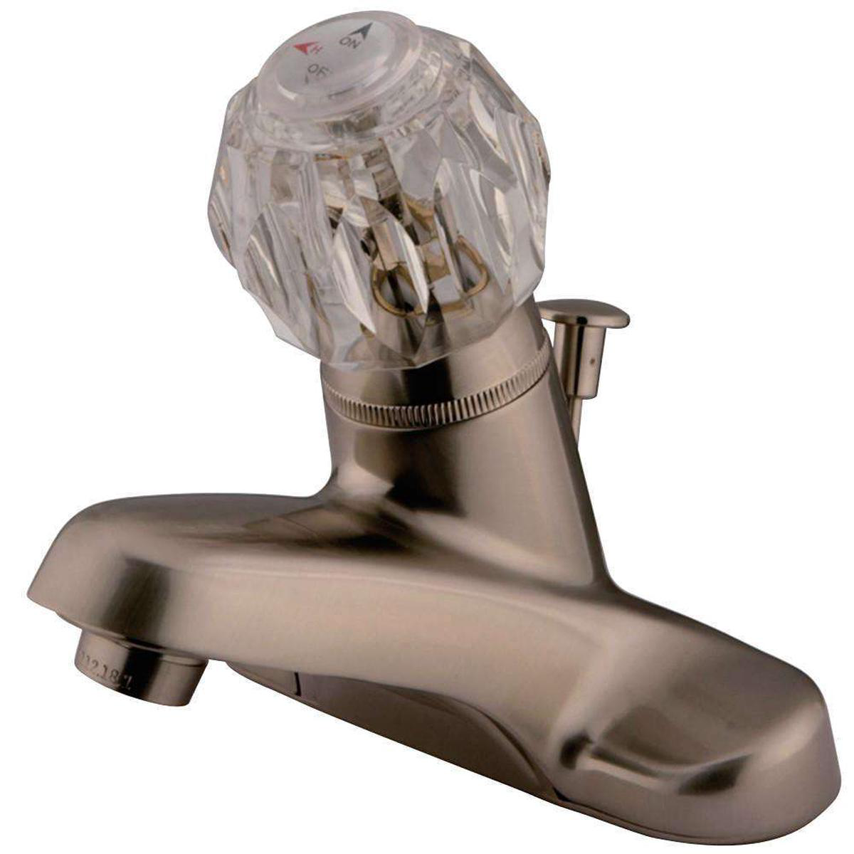 Kingston Brass KB528 Single-Handle 4 in Centerset Bathroom Faucet Brushed Nickel
