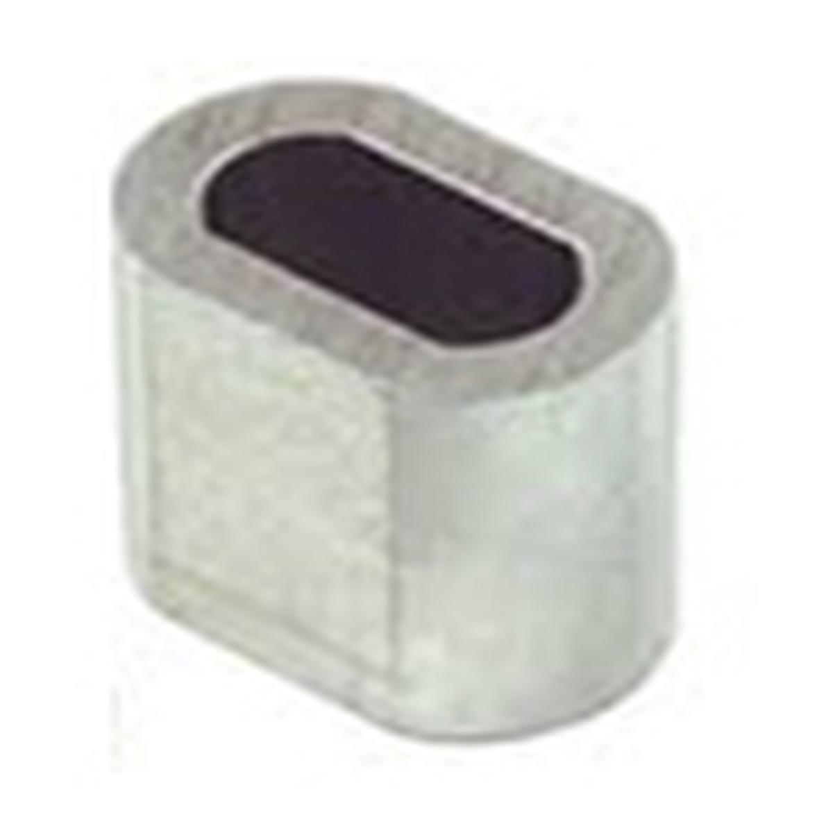 KRAFFT OVAL TYPE ALUMINIUM FERRULE 4.5MM DIN3093 10PCS  CH-FER4.5/10
