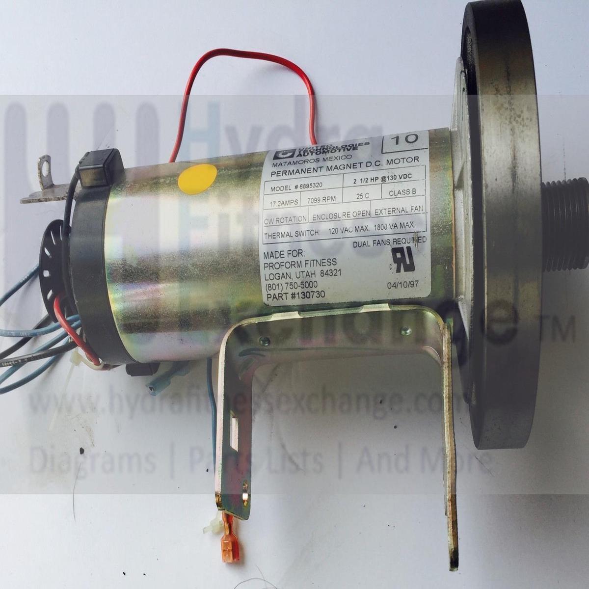 ProForm Lifestyler Weslo Treadmill DC Drive Motor Icon Health & Fitness 2.5 Hp 137357 Alt MPN 130730