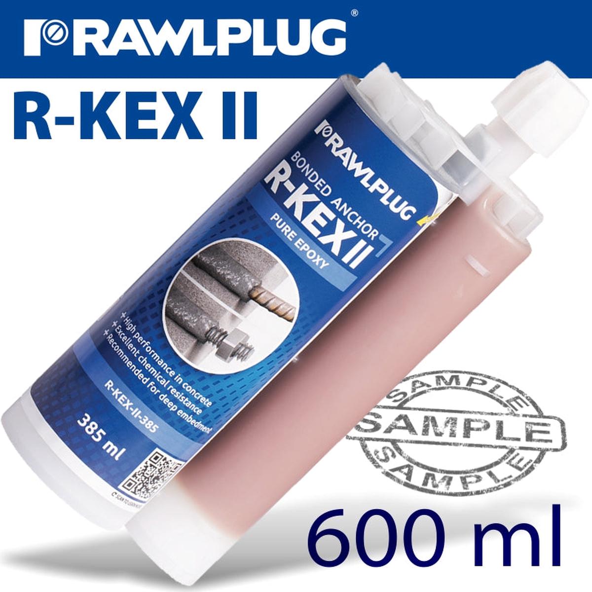 RAWLPLUG PURE EPOXY RESIN 600ML CHEMICAL ANCHOR RAW R-KEX-II-600